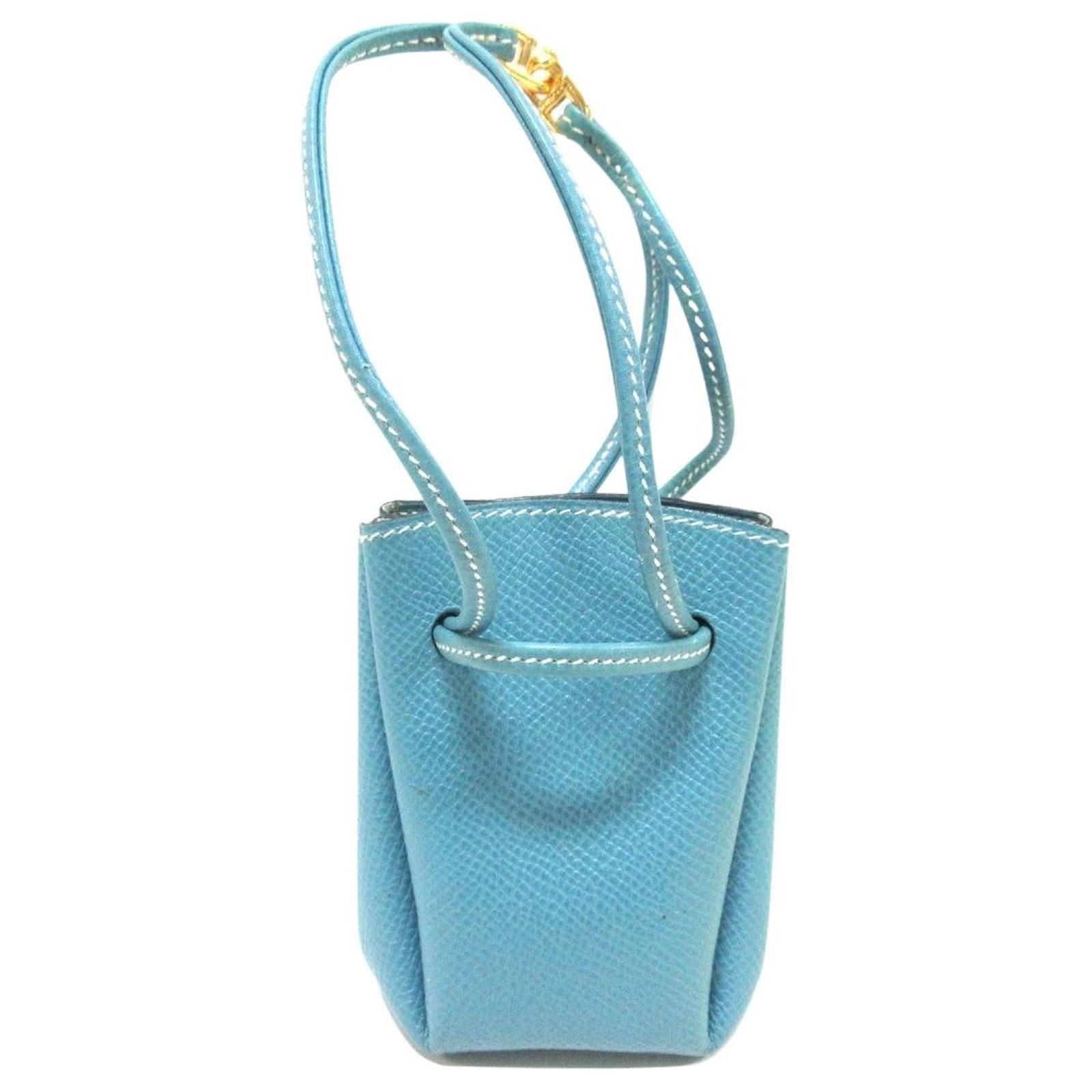 Vespa leather crossbody bag Hermès Blue in Leather - 34288361