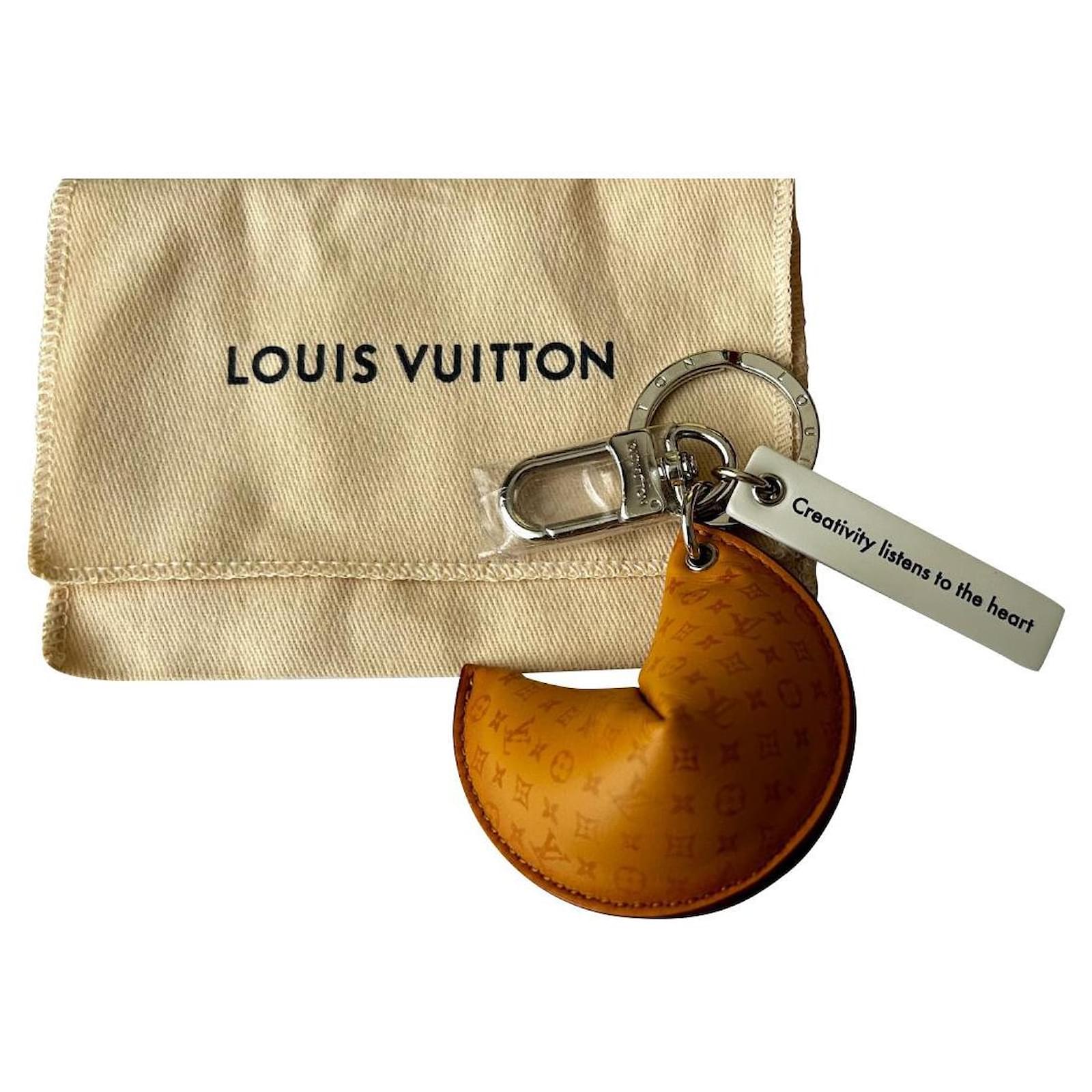 Louis Vuitton LV Fortune Cookie Bag Charm & Key Holder Brown