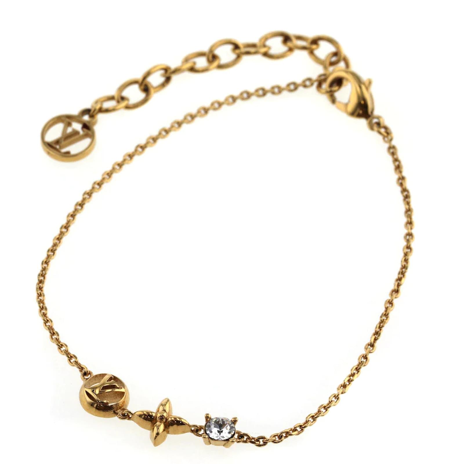 Louis Vuitton Petit Louis S00 Bracelet M00374 Golden Metal ref.852975 -  Joli Closet