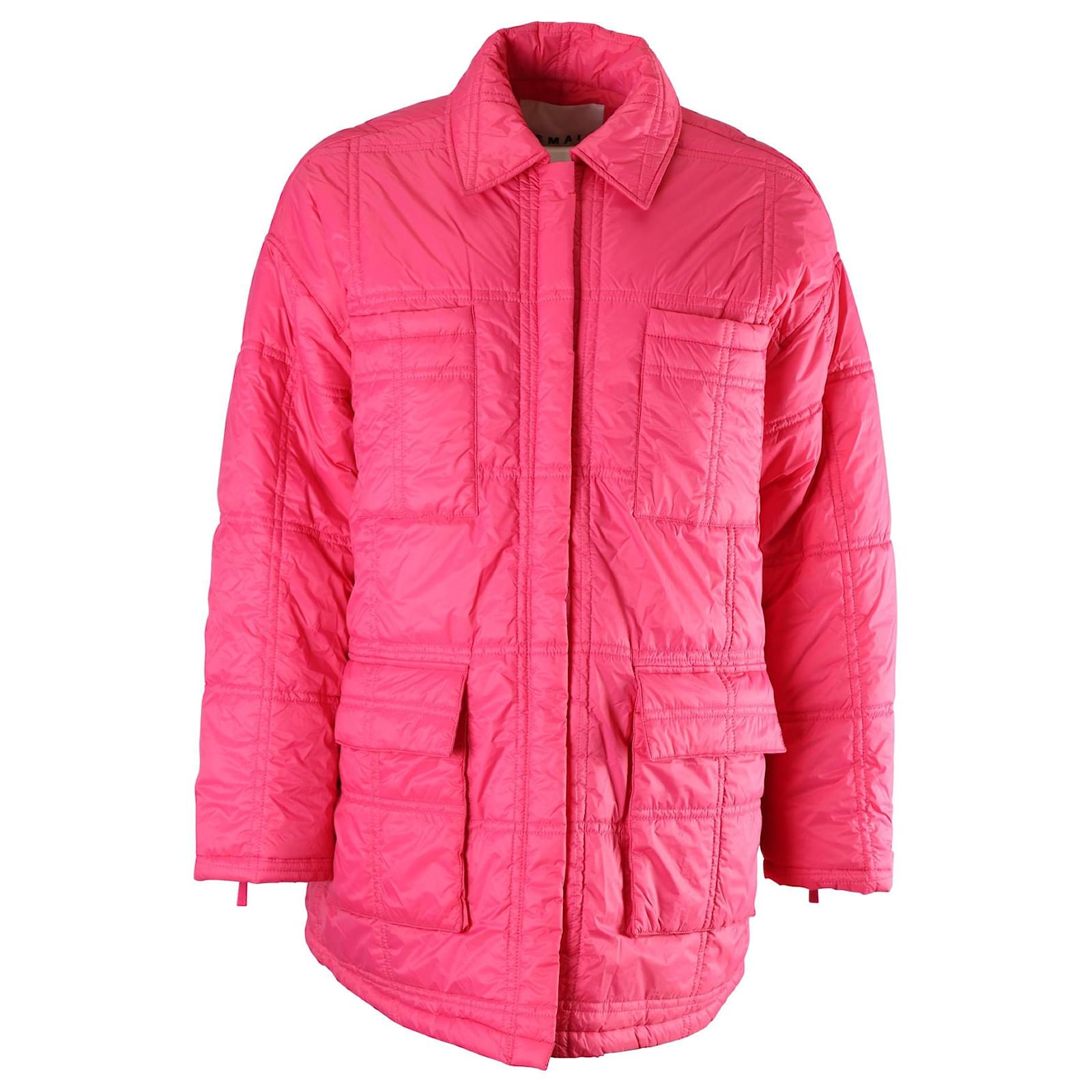 Mens pink 2024 puffer jacket