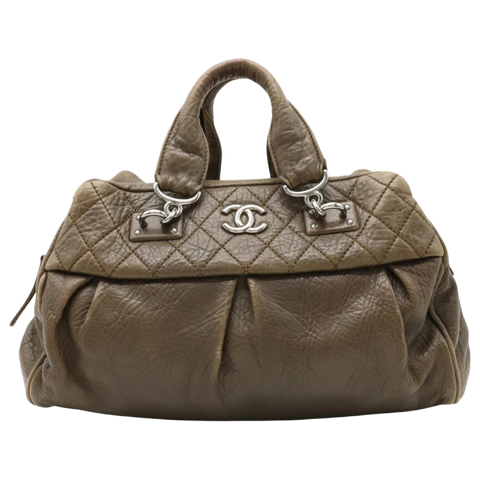 Khaki chanel bag hot sale