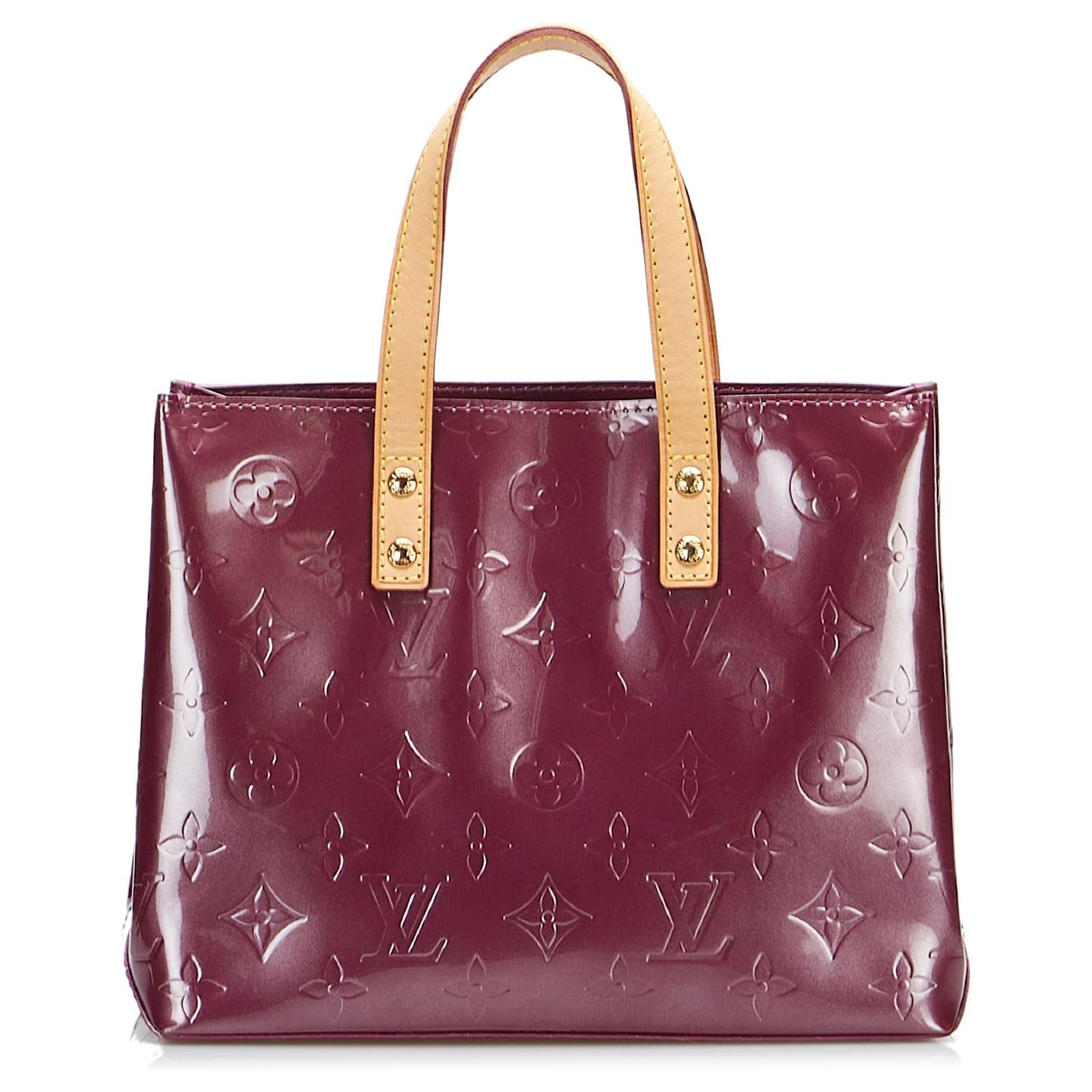 Purple Louis Vuitton Monogram Vernis Reade PM Handbag