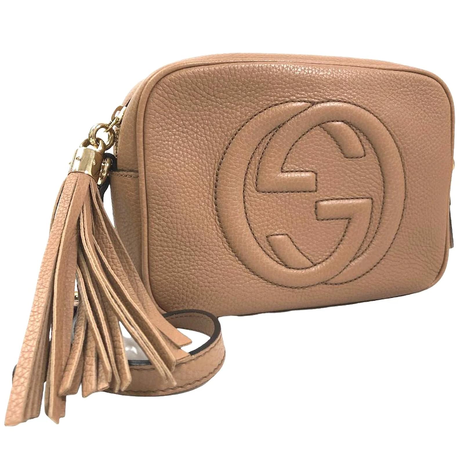 Gucci Soho Disco Leather Crossbody Bag 308364 Brown Pony-style