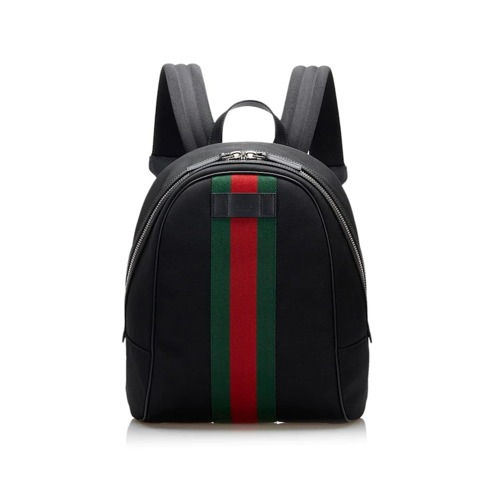 Gucci Canvas Backpack in Black