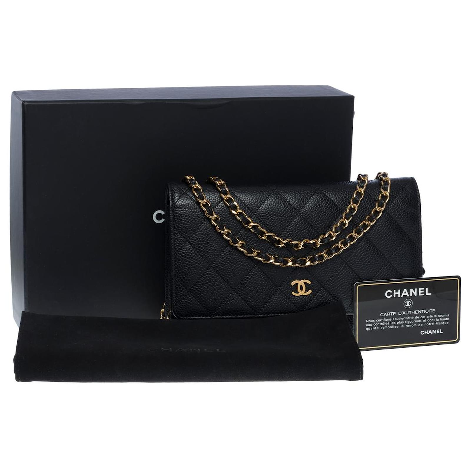 CHANEL Wallet on Chain Bags in Black Leather - 101054 ref.855414 - Joli  Closet