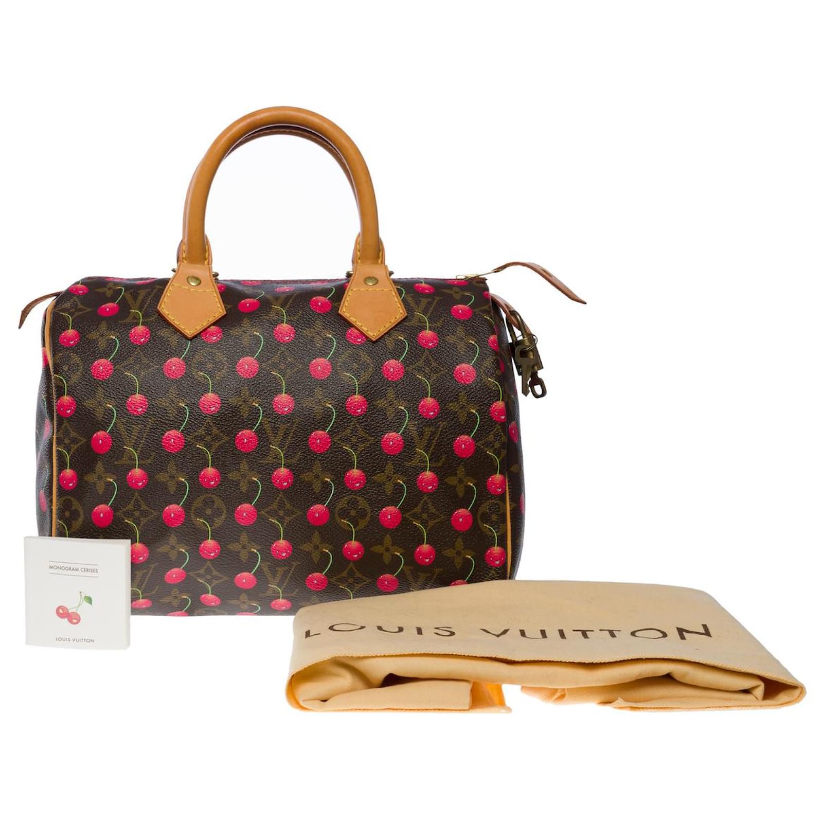 Louis Vuitton Limited Edition Monogram Cherry Cerises Speedy 25 Bag