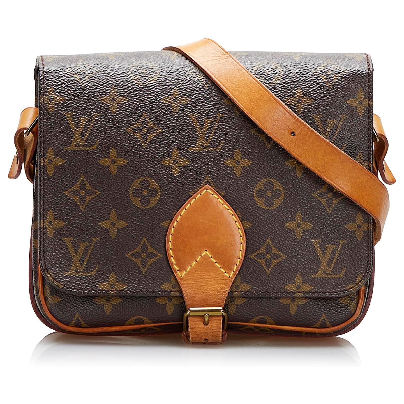 Louis Vuitton Brown Monogram Cartouchiere MM Cloth ref.951483