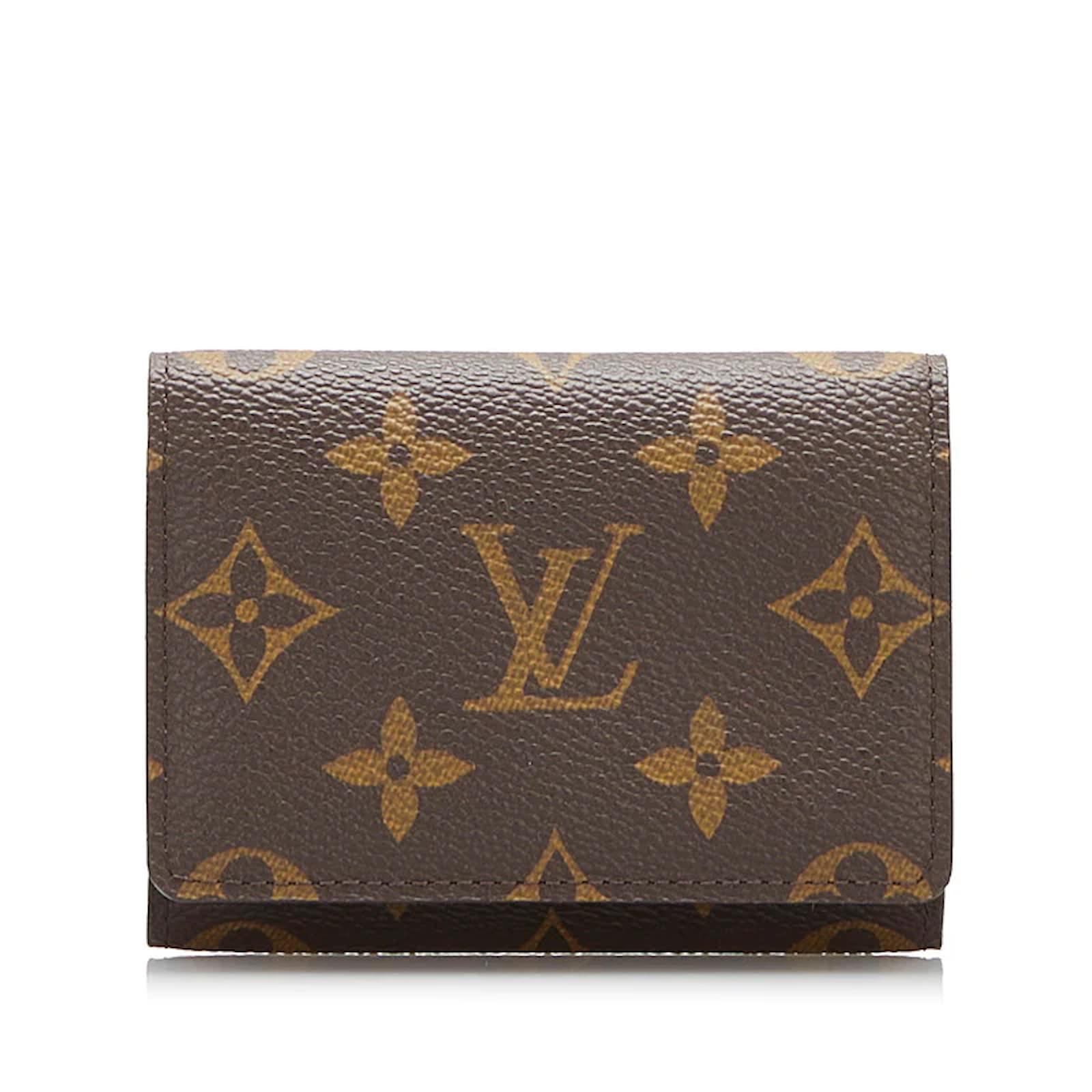 Louis+Vuitton+Monogram+Enveloppe+Cartes+De+Visite+M62920+Card+Case