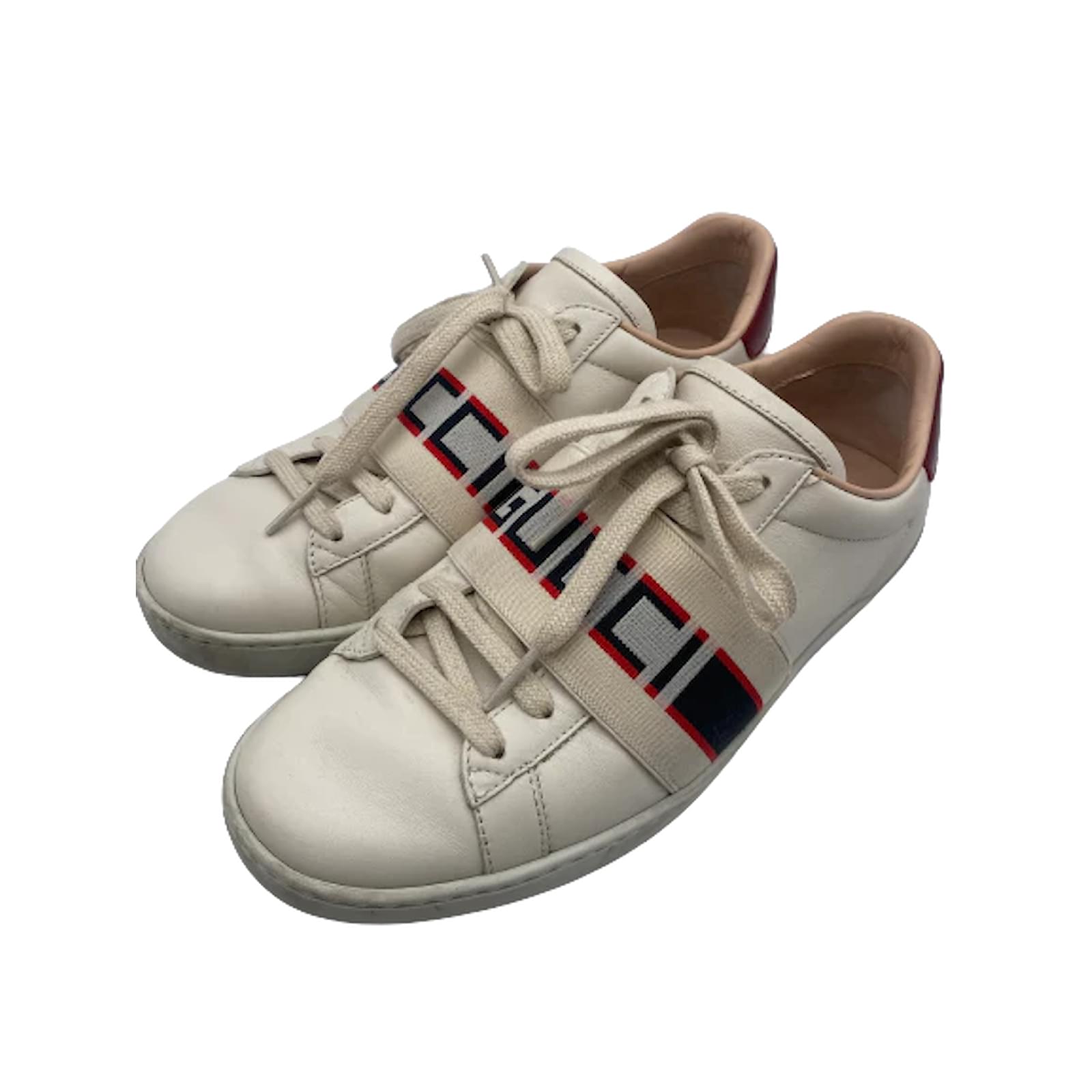 mens white gucci trainers