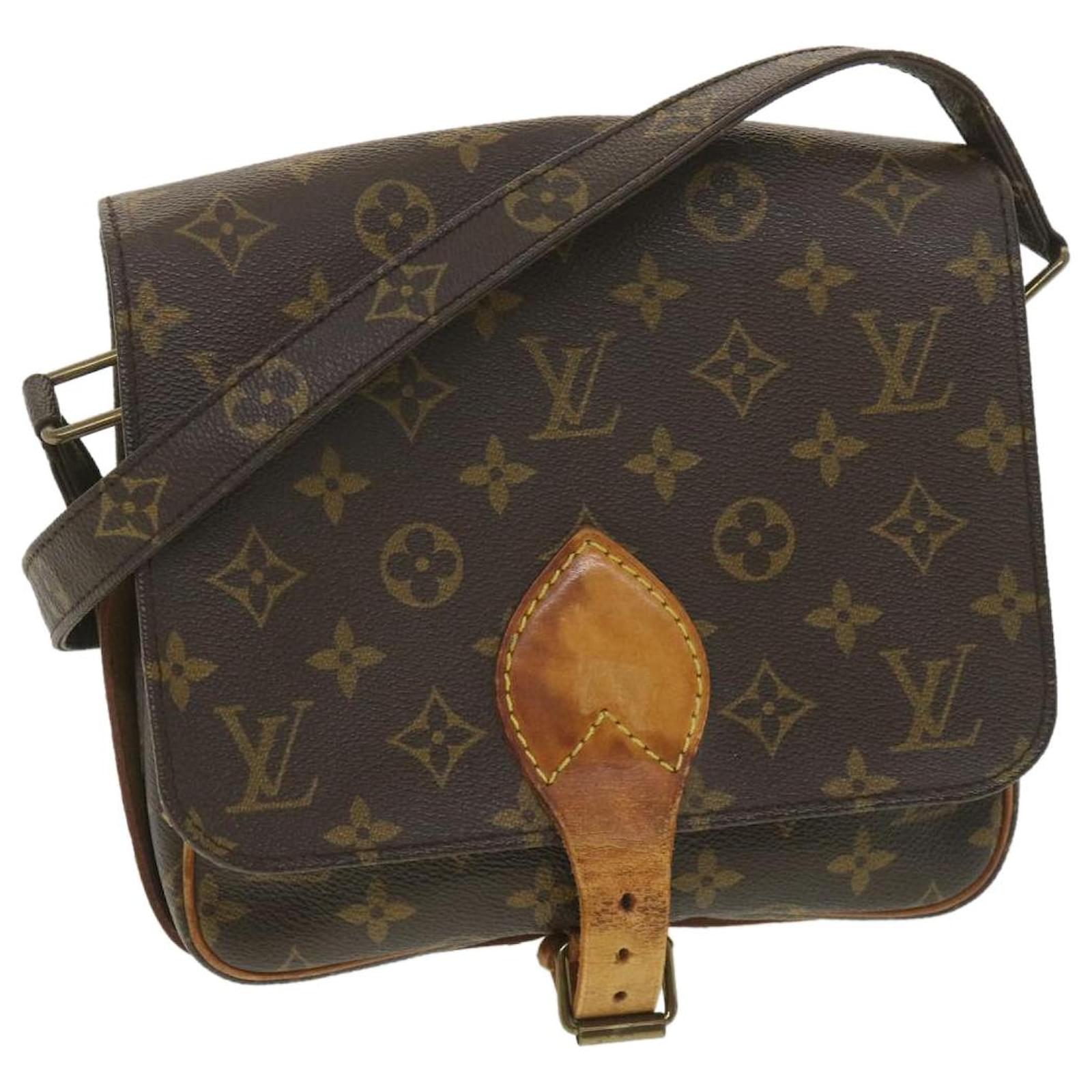 LOUIS VUITTON Monogram Cartouchiere PM Shoulder Bag M51254 LV Auth