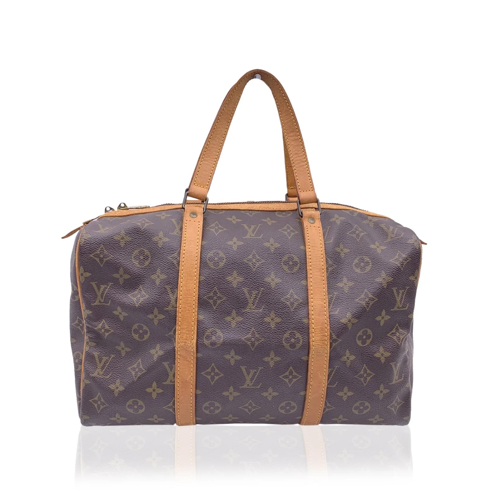 Louis Vuitton Vintage Brown Monogram Canvas Sac Souple 35 Bag Cloth  ref.857888 - Joli Closet