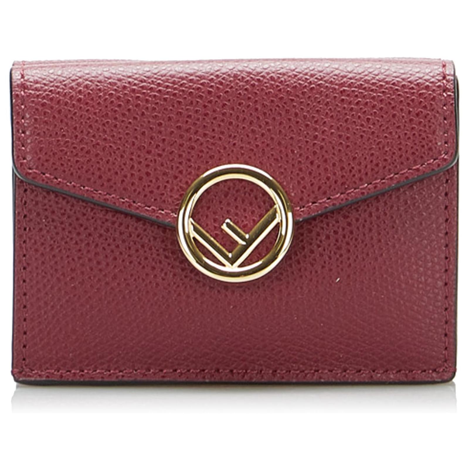 Fendi Red F is Fendi Small Wallet Leather Pony-style calfskin ref ...