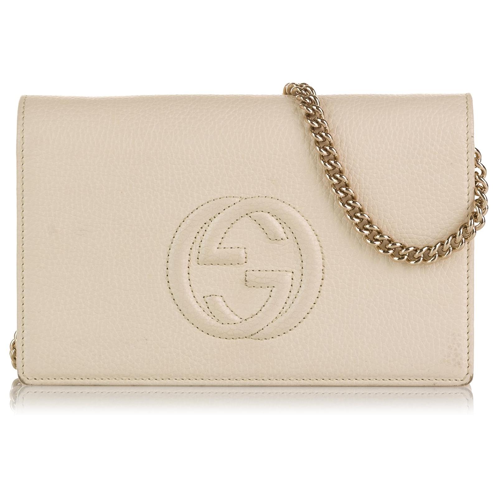 Gucci wallet discount on chain white