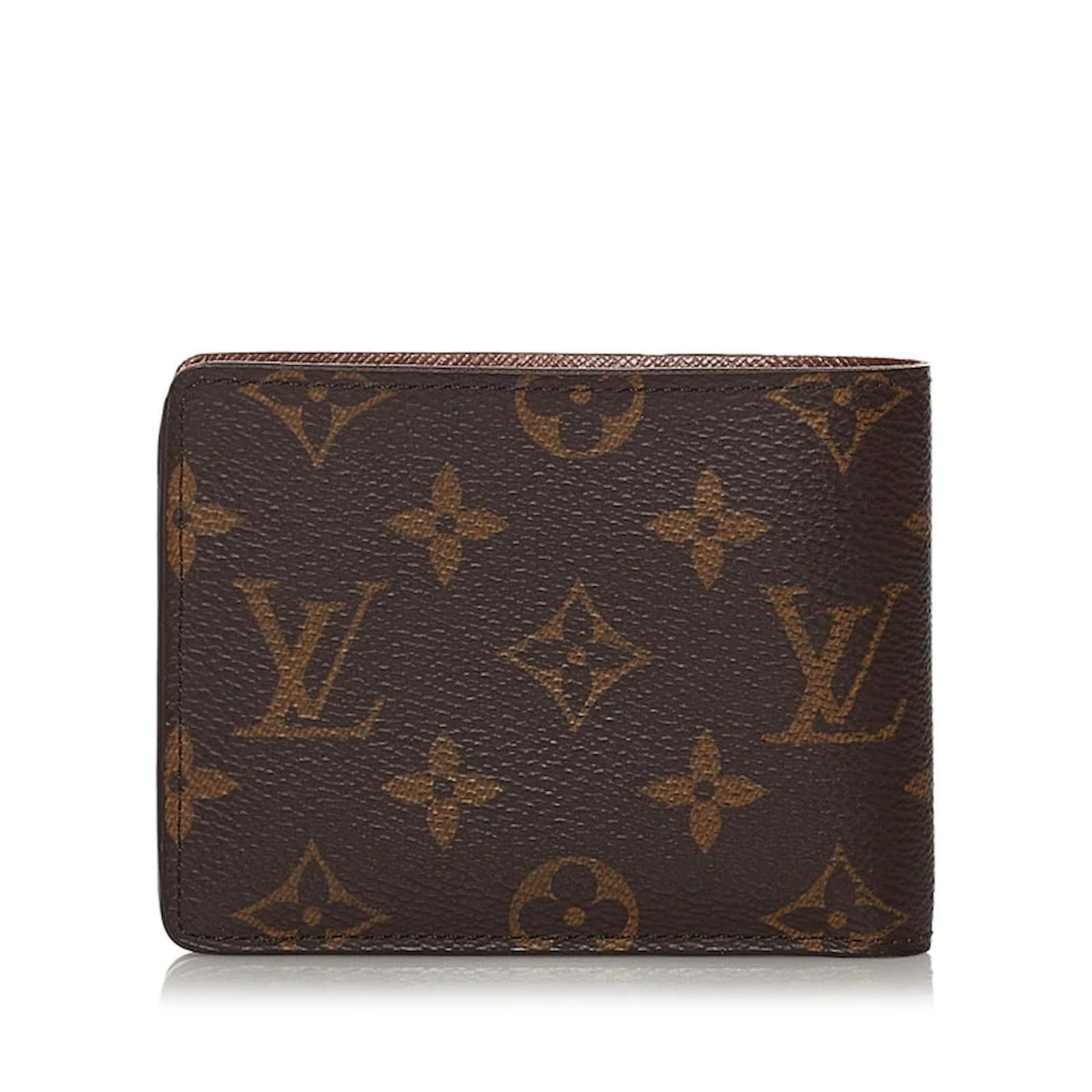 Louis Vuitton Monogram Portefeuille Multiple M60895 Brown Cloth ref.859098  - Joli Closet