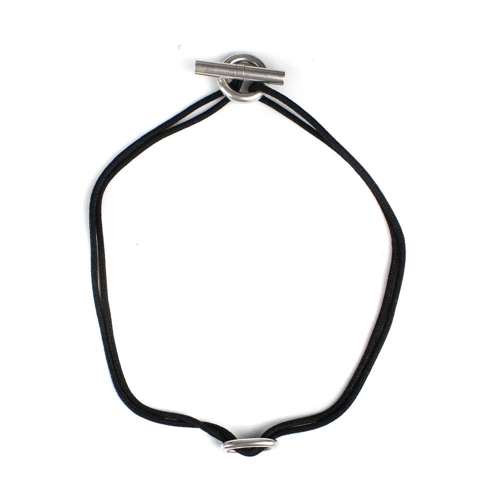 HERMÈS - Skipper Necklace Black Silver ref.859720 - Joli Closet