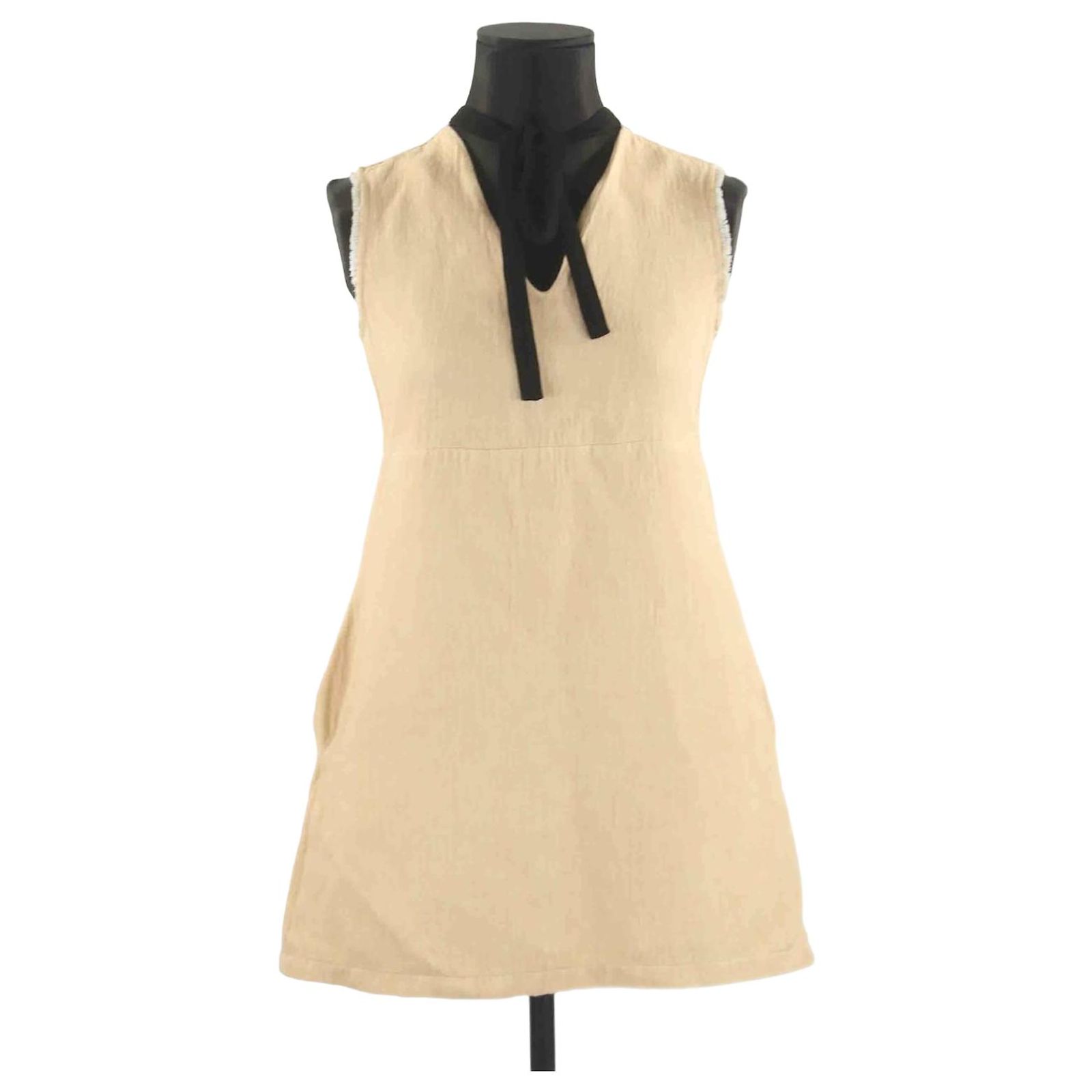 Robe Maje 36 Beige Cotton ref.861210 - Joli Closet