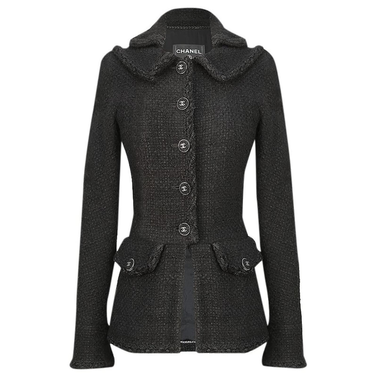 Chanel New Iconic Black Tweed Jacket ref.861465 - Joli Closet