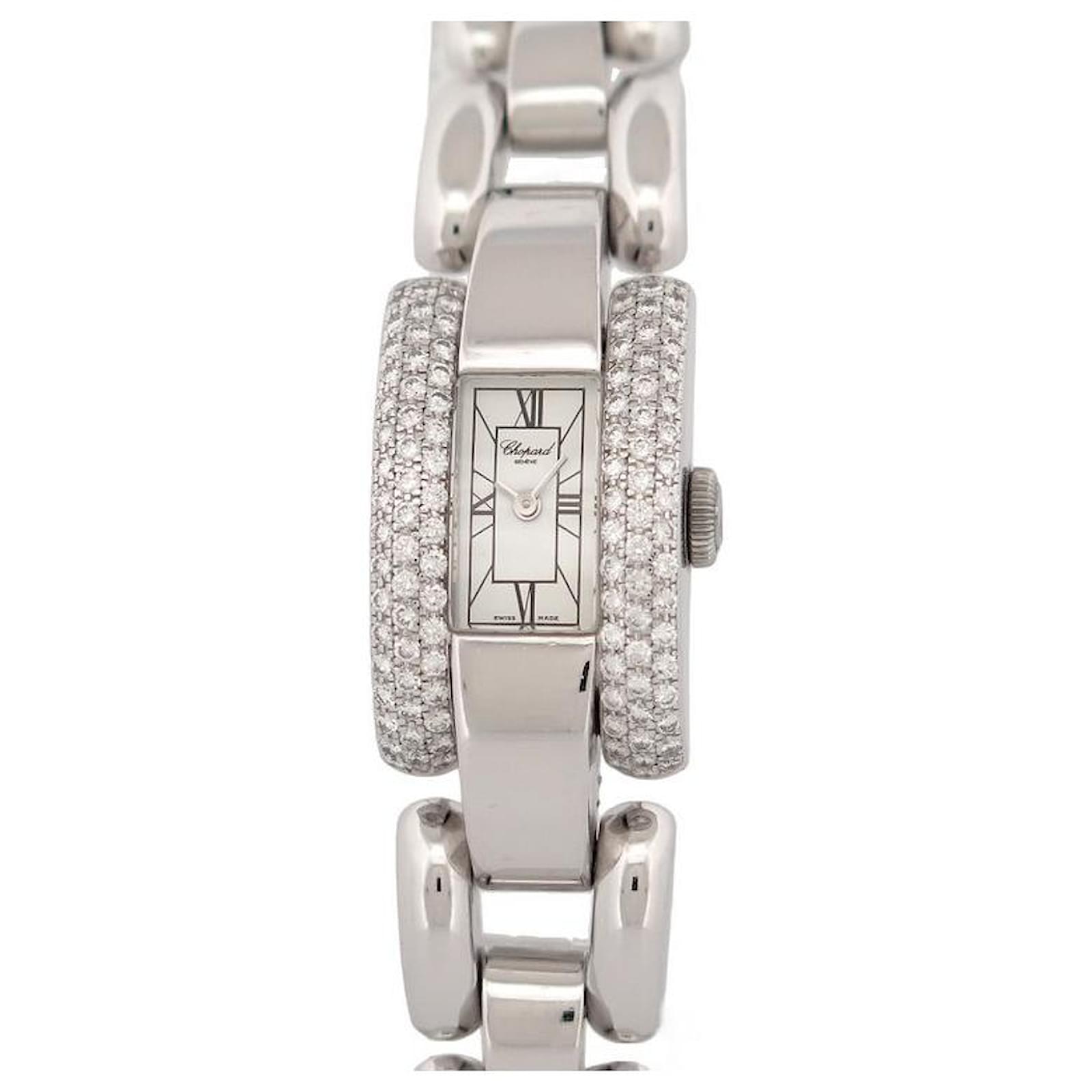 Chopard La Strada Watch 428/1 30mm White gold 18K DIAMONDS MECHANICAL ...