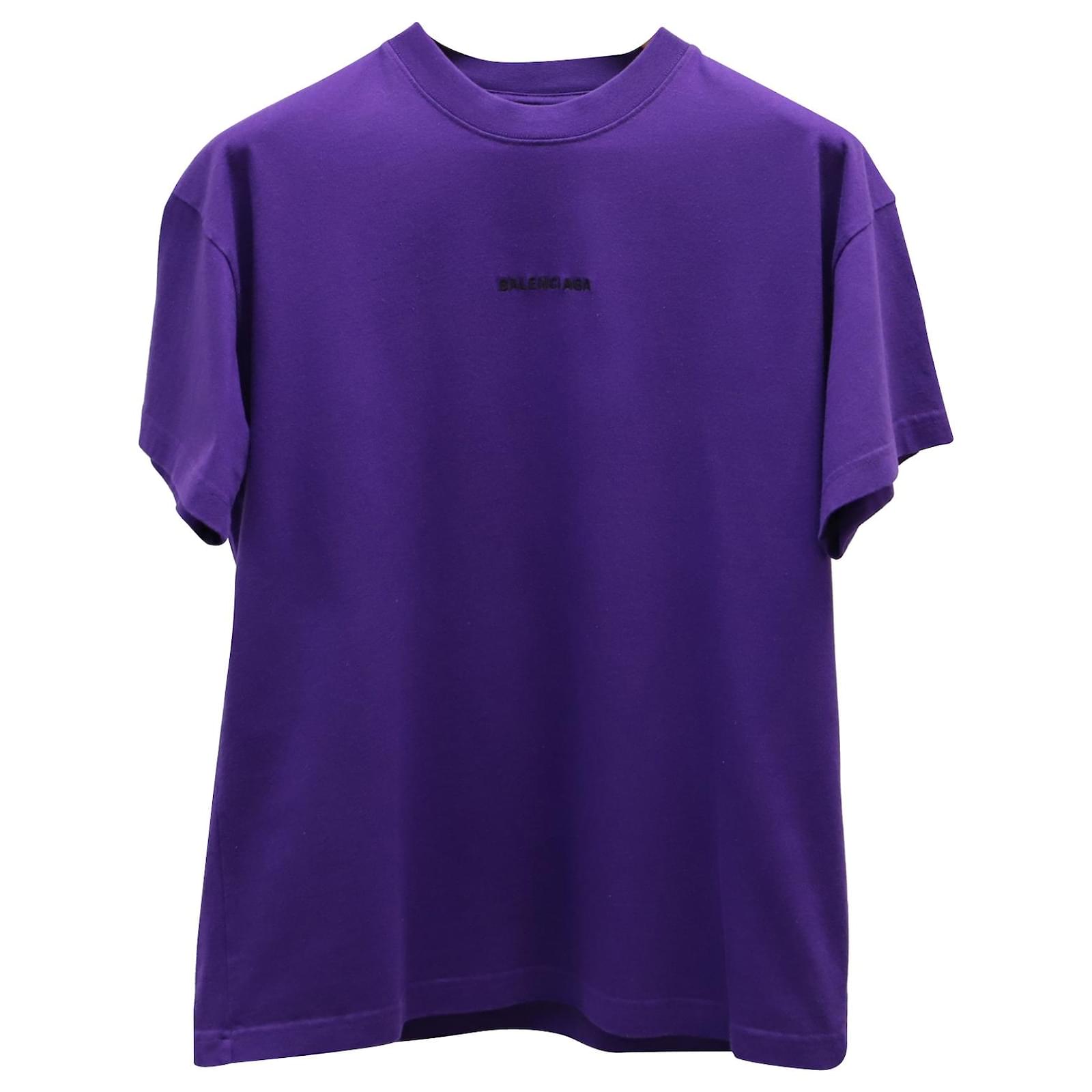 purple balenciaga shirt
