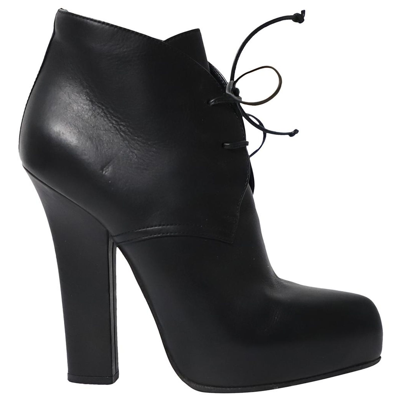 Bottega Veneta Black Quilted Lace-Up Boots Black Leather ankle boots Bottega Veneta - Vitkac Micronesia main image 2