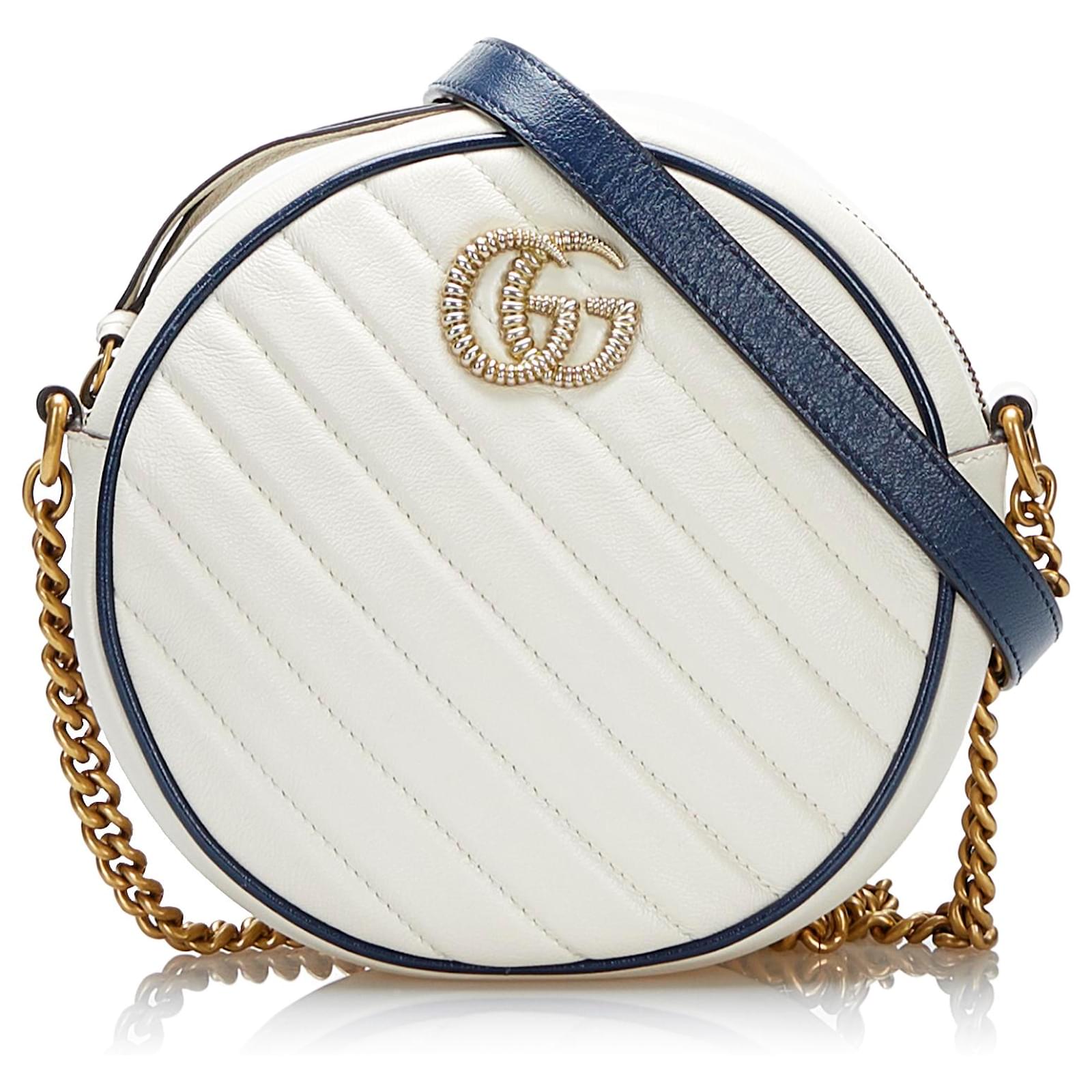 Gucci white circle online purse