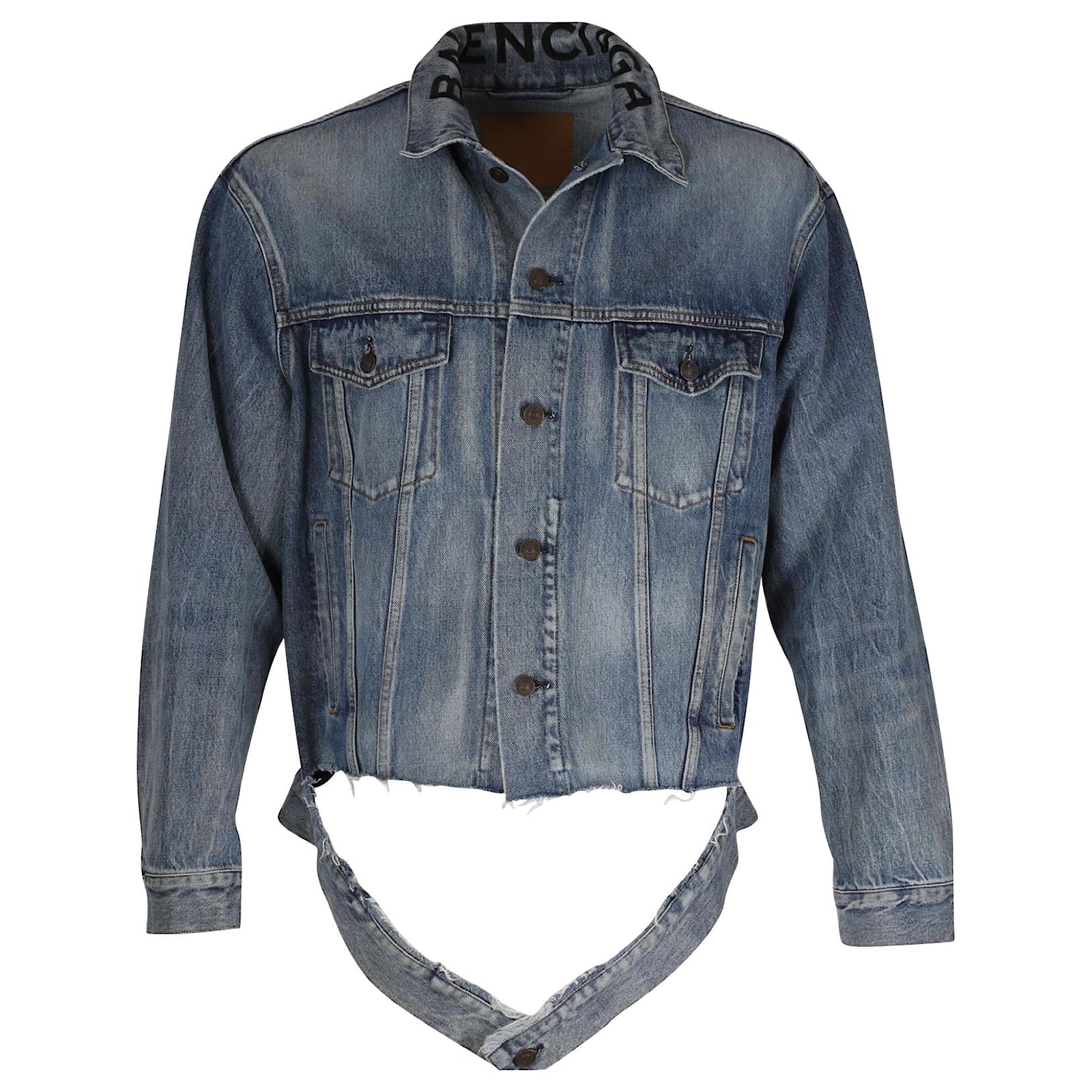 Raw hem hot sale denim jacket