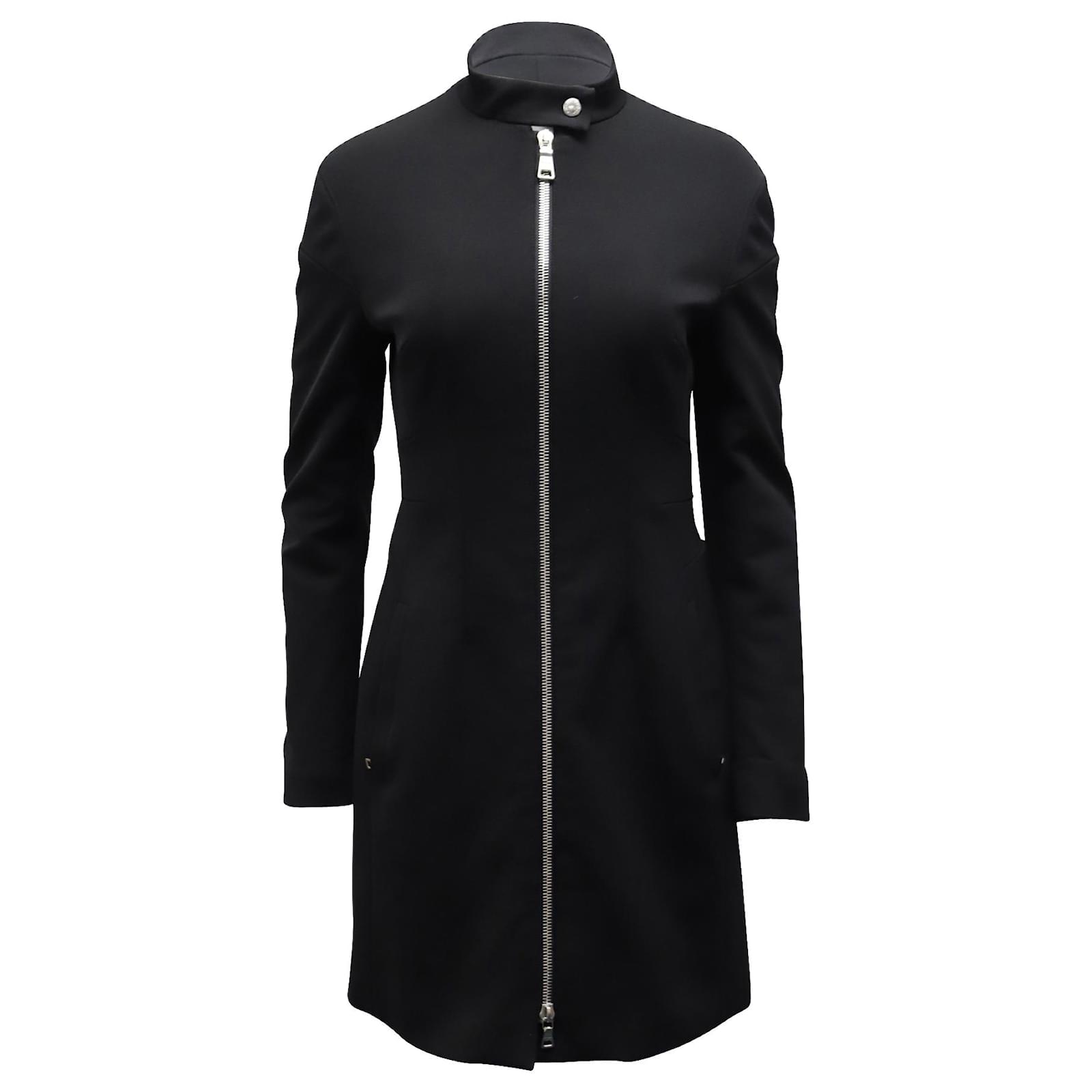 Prada Sport Zip Coat Dress in Black Nylon Polyamide ref.863465