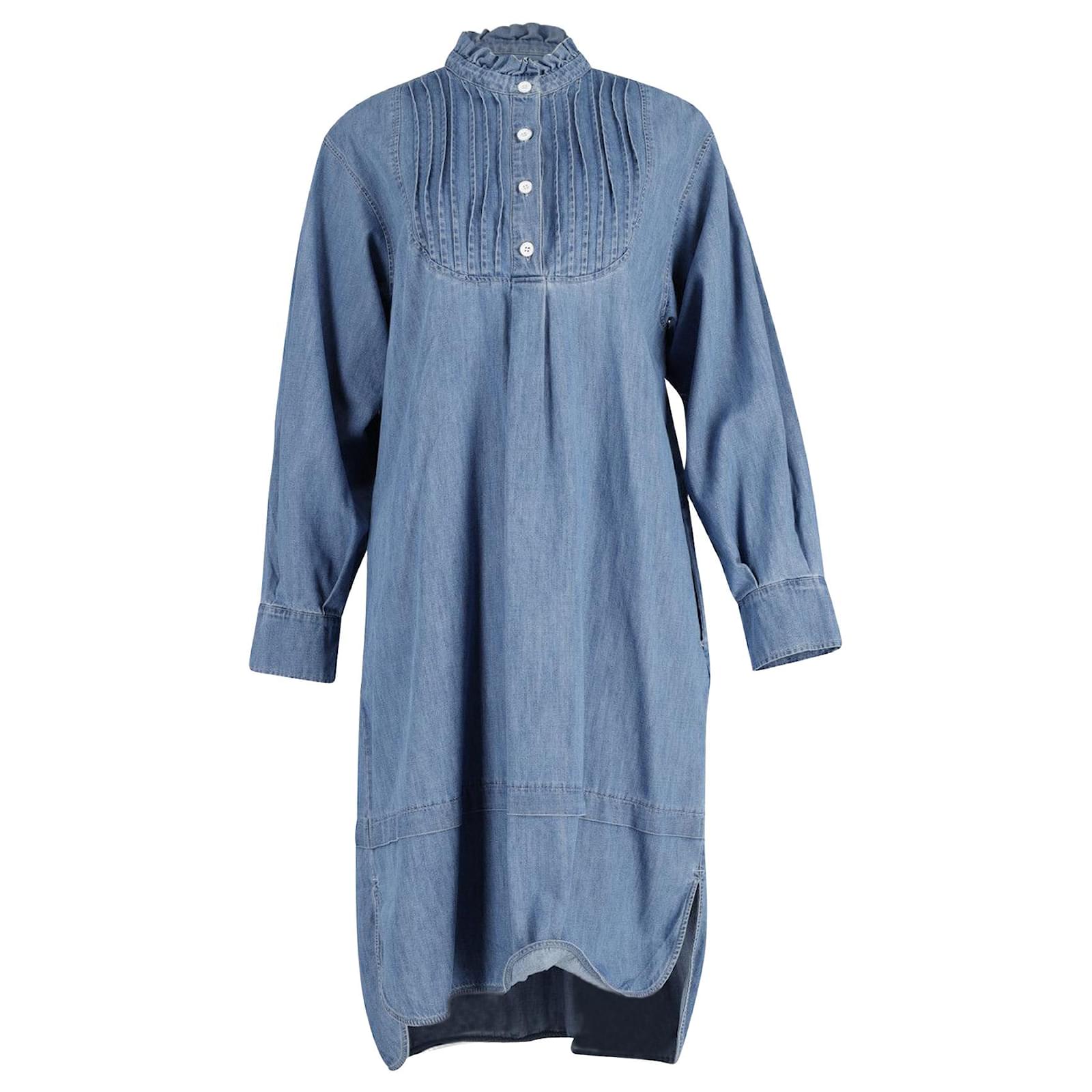 white christmas dresses Women's Chloe Denim Shirtdress – Wash Lab – washlabshop