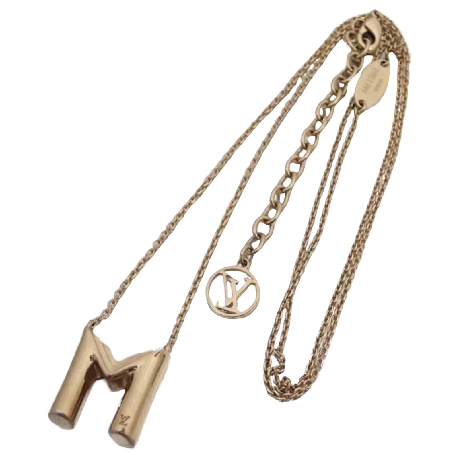 Gold Louis Vuitton Corey Gamble Necklace