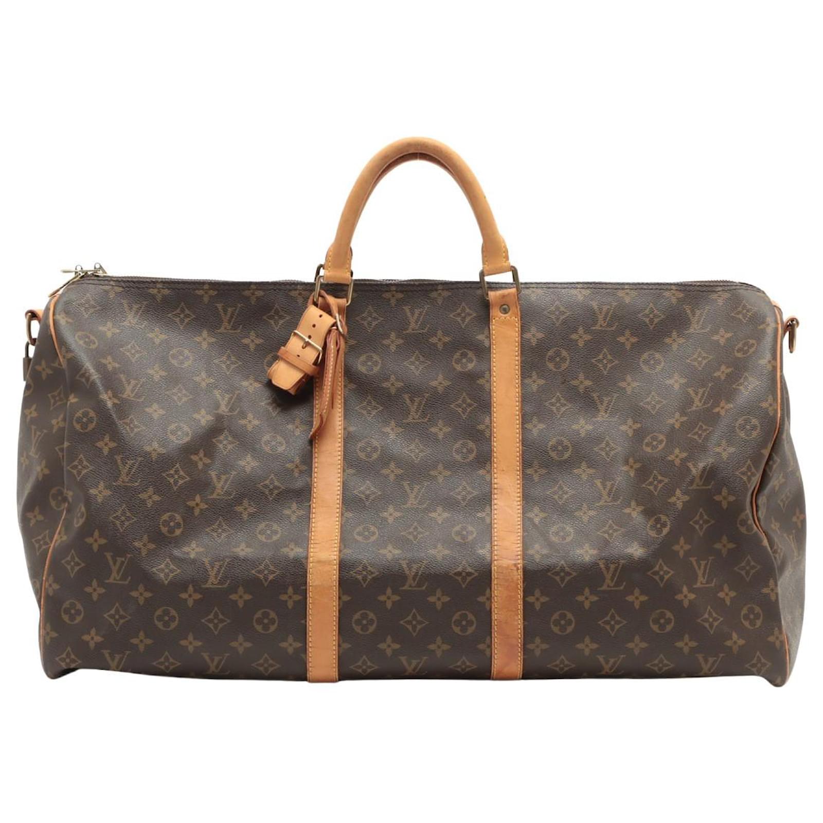 Louis Vuitton Keepall Bandouliere 60 Brown Cloth ref.864135 - Joli Closet