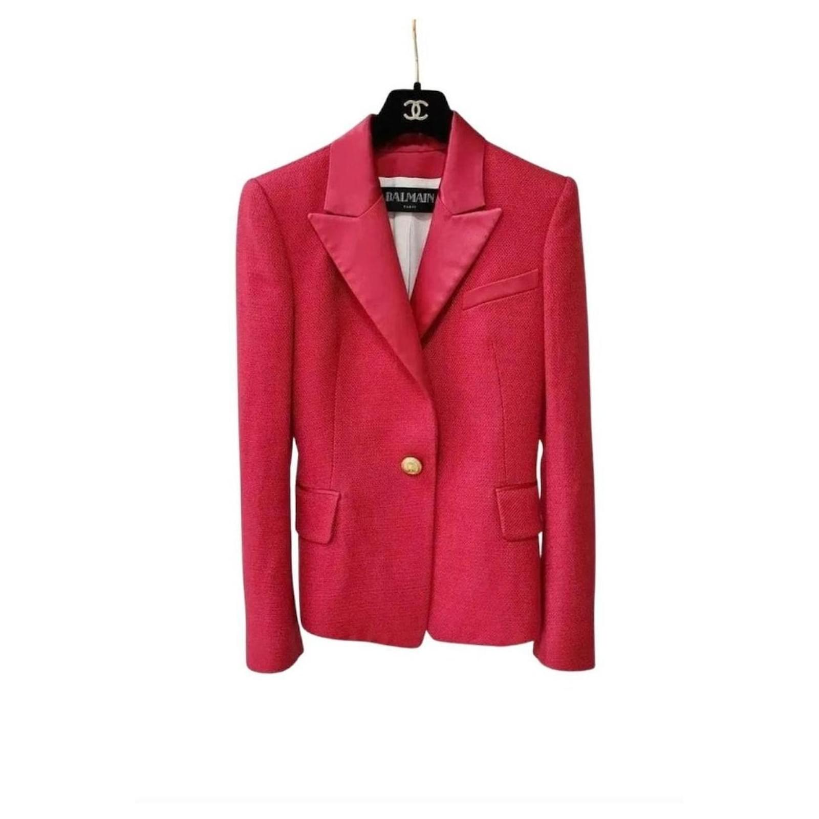 Balmain hot sale red jacket