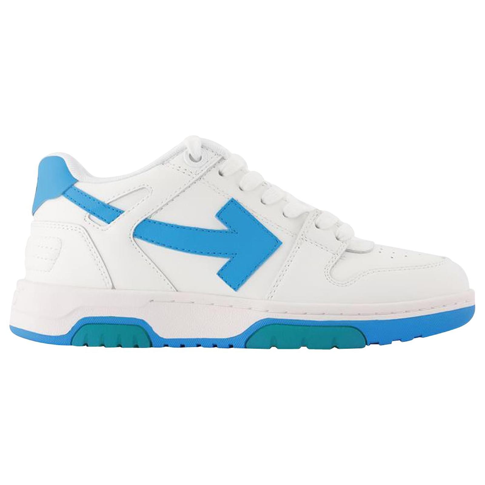 Out Of Office Sneakers - Off White - White/Blue - Leather ref