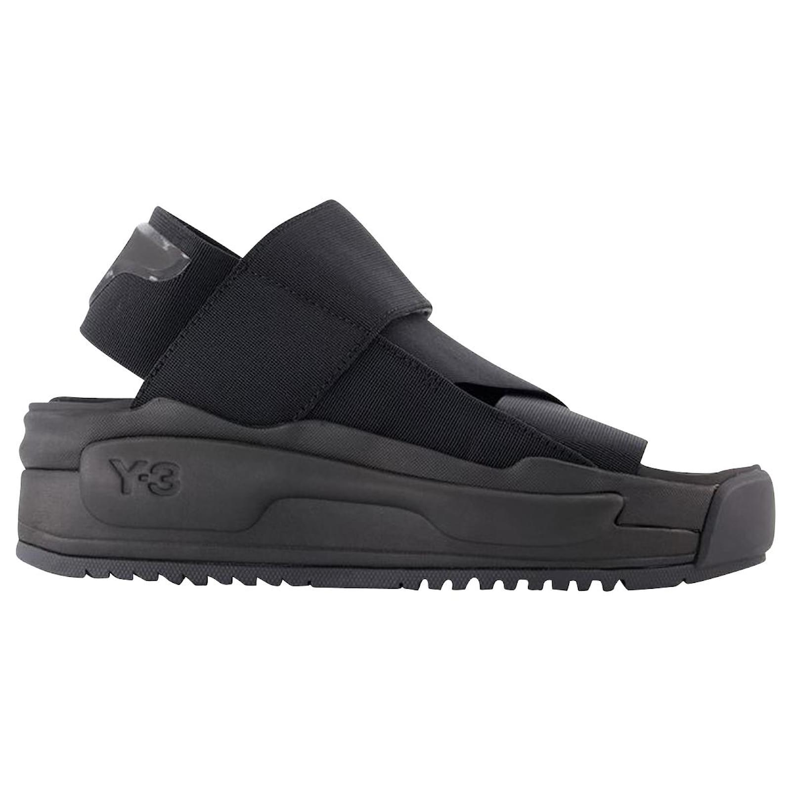 Y3 Rivalry Sandals - Y-3 - Black - Leather ref.865400 - Joli Closet