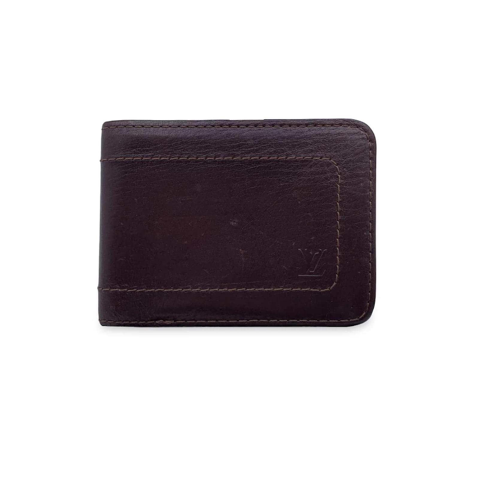 Louis Vuitton Brown Leather Utah Men Bifold Wallet ref.868290 - Joli Closet