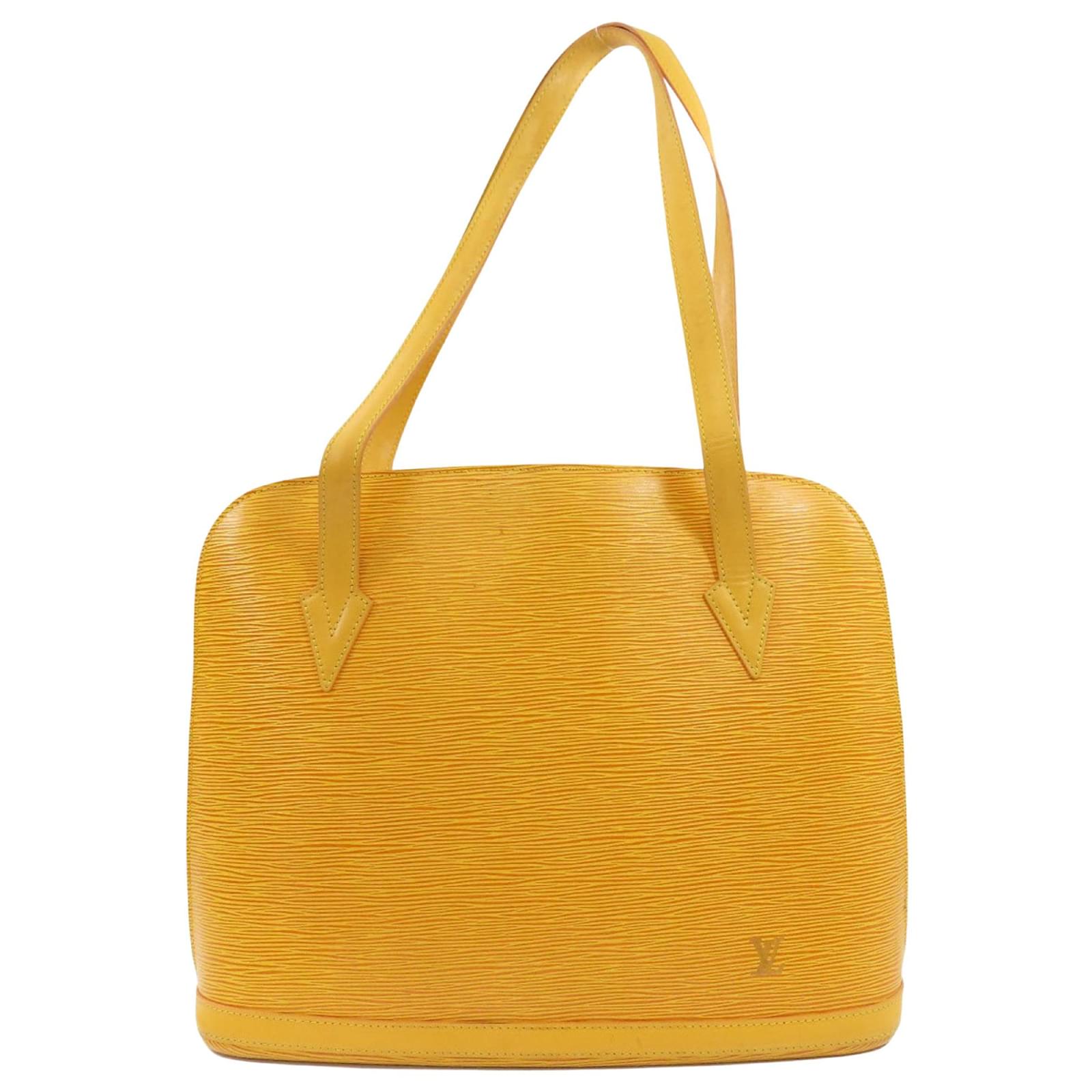 Shop for Louis Vuitton Yellow Epi Leather Lussac Shoulder Bag - Shipped  from USA