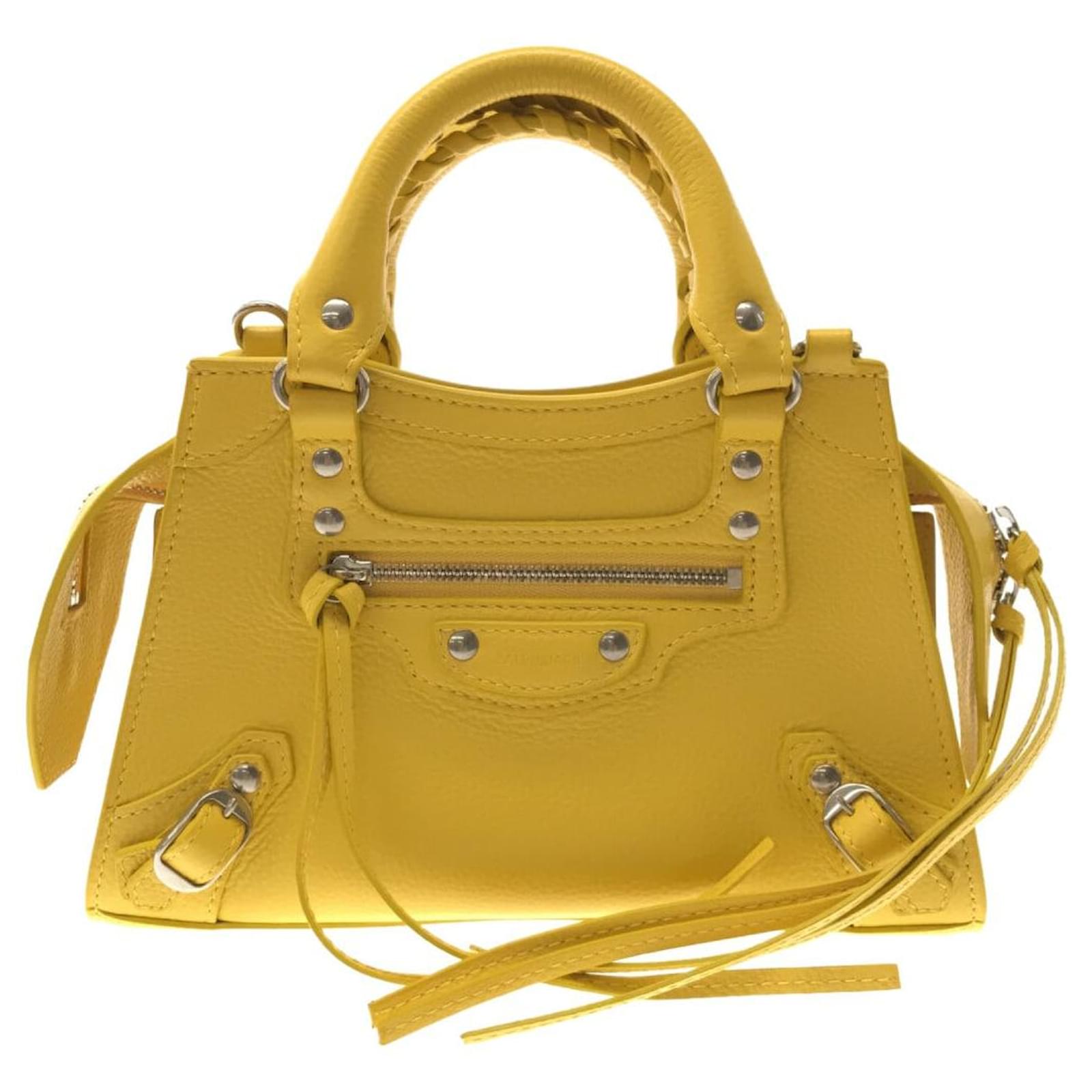 Balenciaga Neo classic Yellow Leather ref.868463 Joli Closet