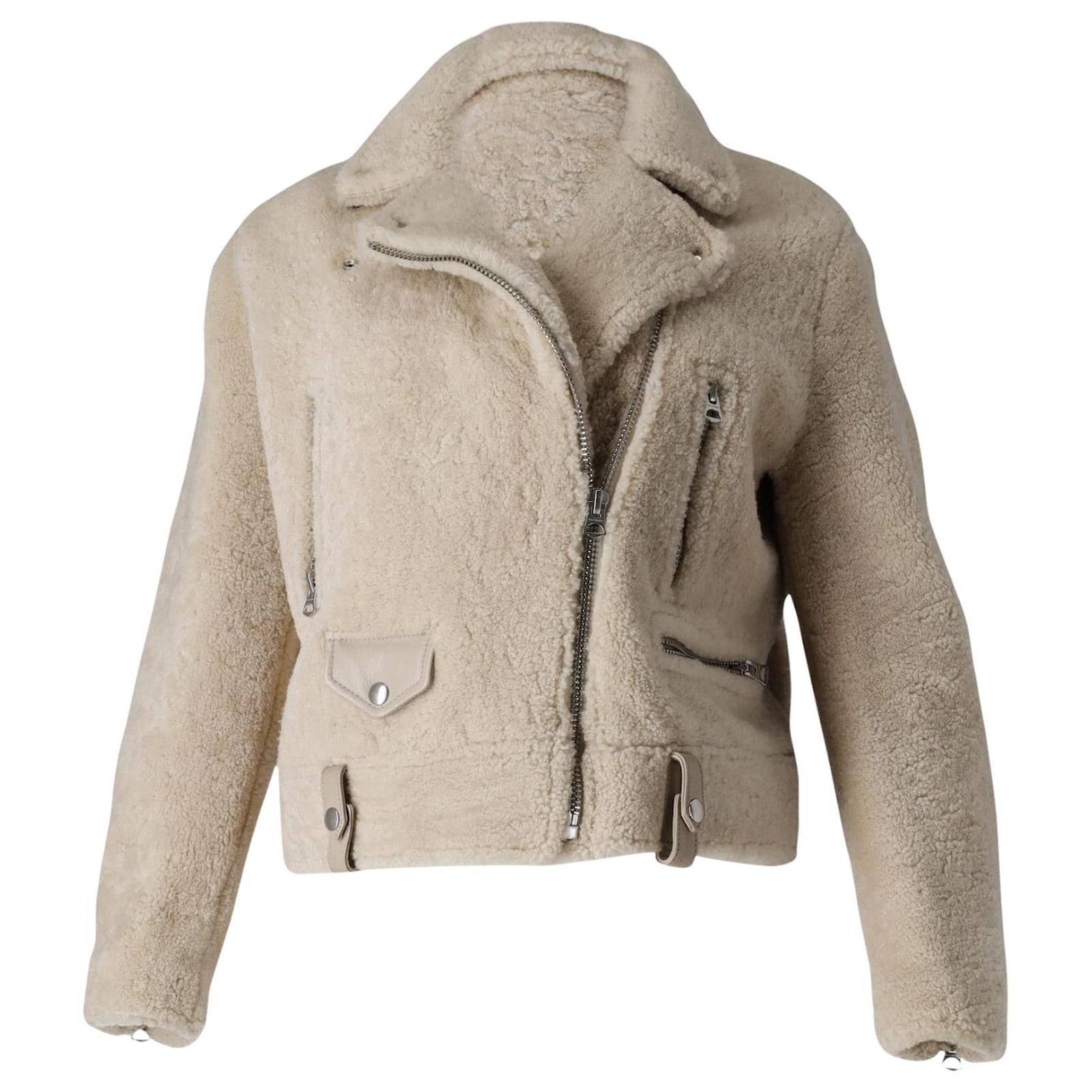 Acne Studios Merlyn Shearling Jacket in Cream Wool White ref.868727 ...