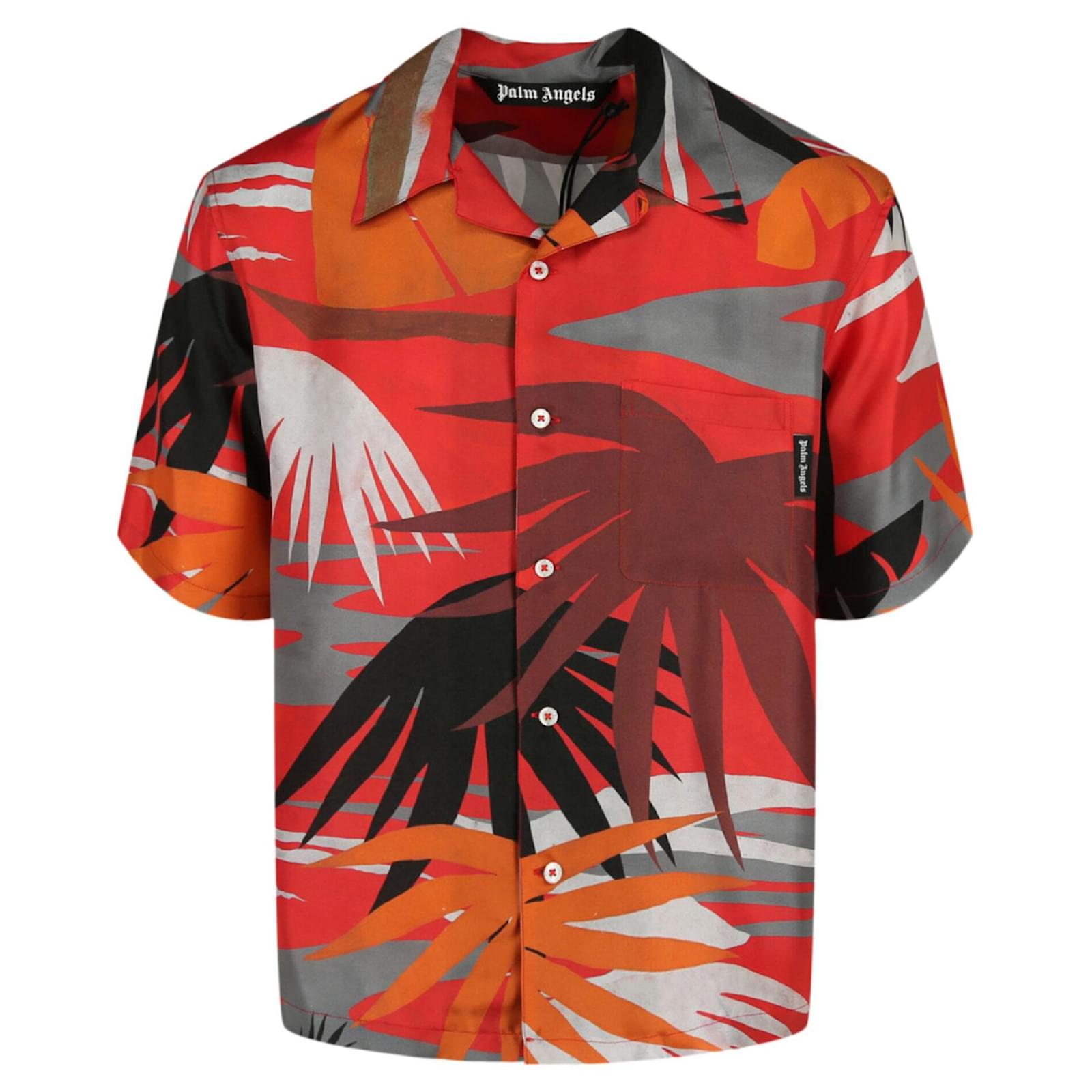 Shirts Palm Angels Palm Angels Hawaiian Bowling Shirt Size 48 EU