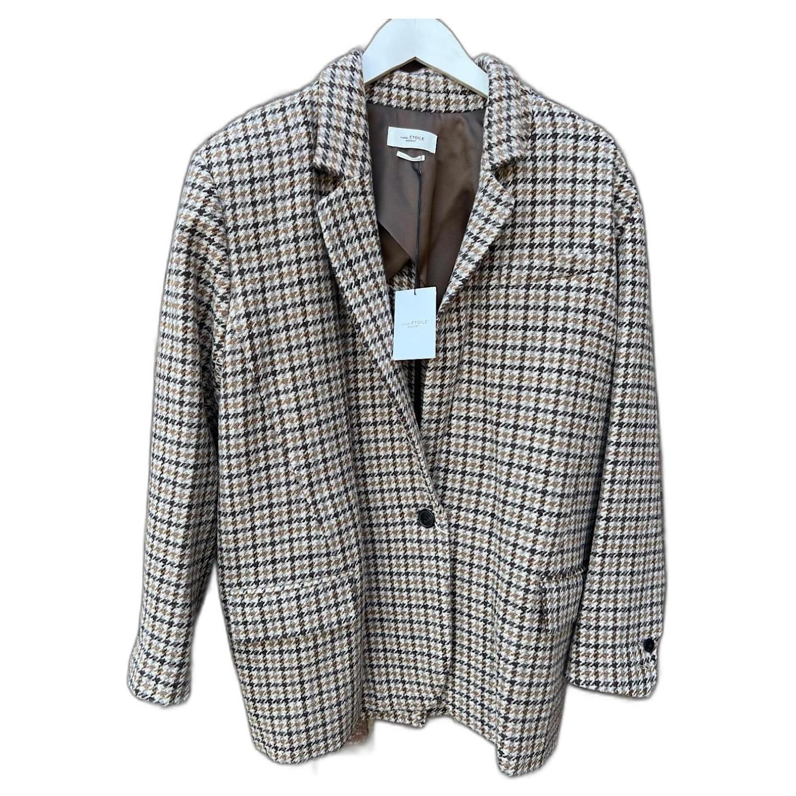 Isabel Marant Coats, Outerwear Beige Wool Joli Closet