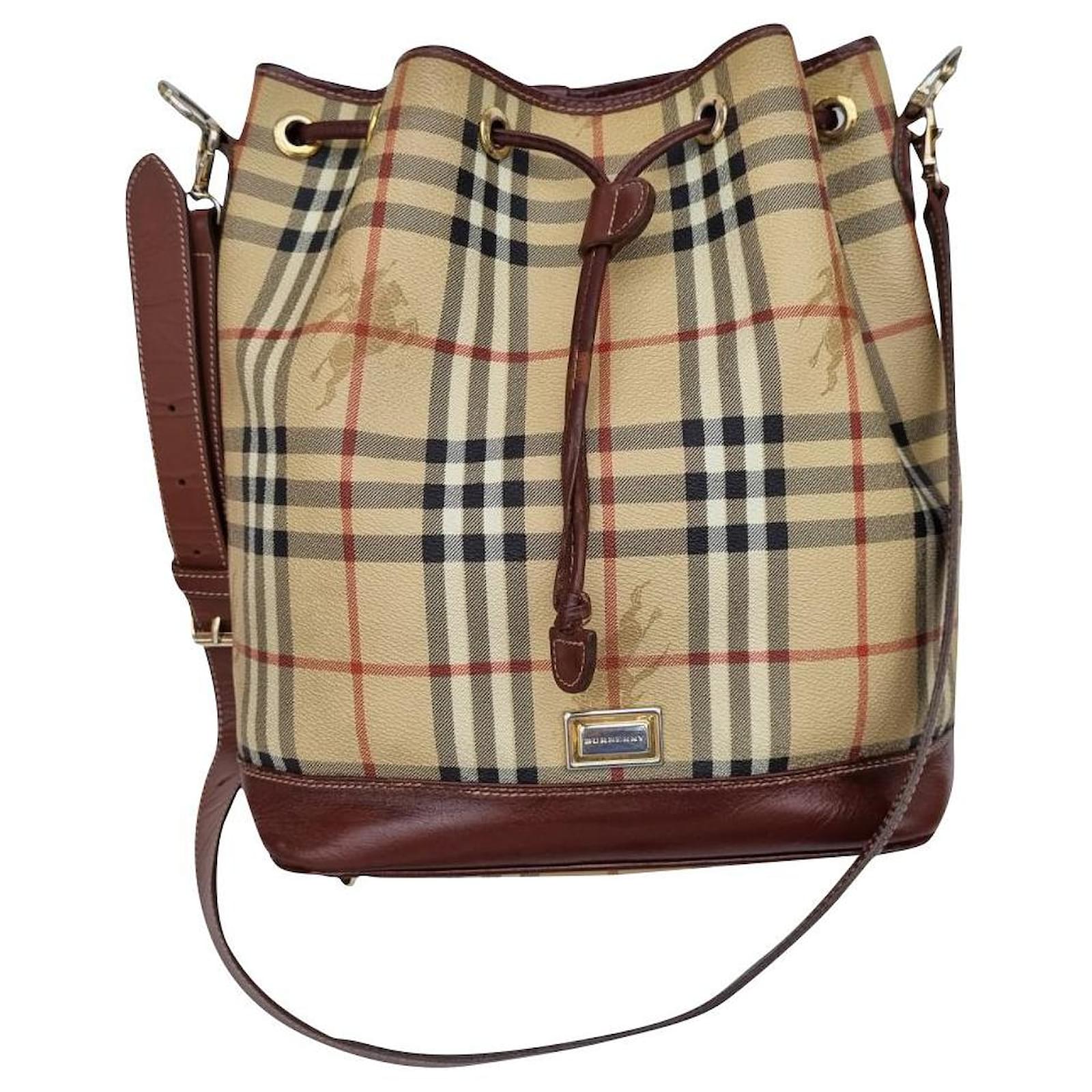Original Burberry Women's Bucket Bag Popular Classic Crossbody Bag