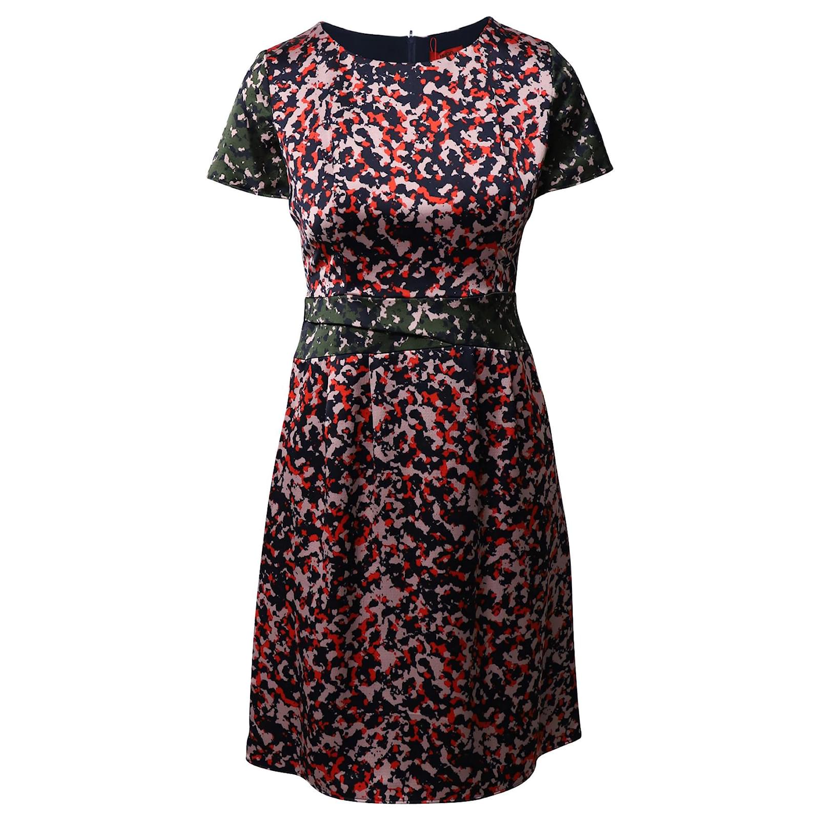 Hugo Boss Camouflage Print Shift Dress in Multicolor Polyester Python print  ref.869736 - Joli Closet