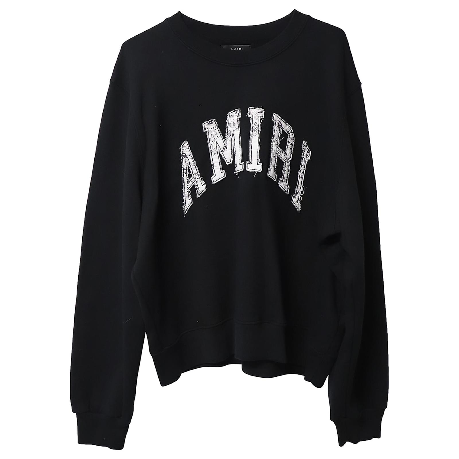 AMIRI Paint Drip Logo Cotton Hoodie