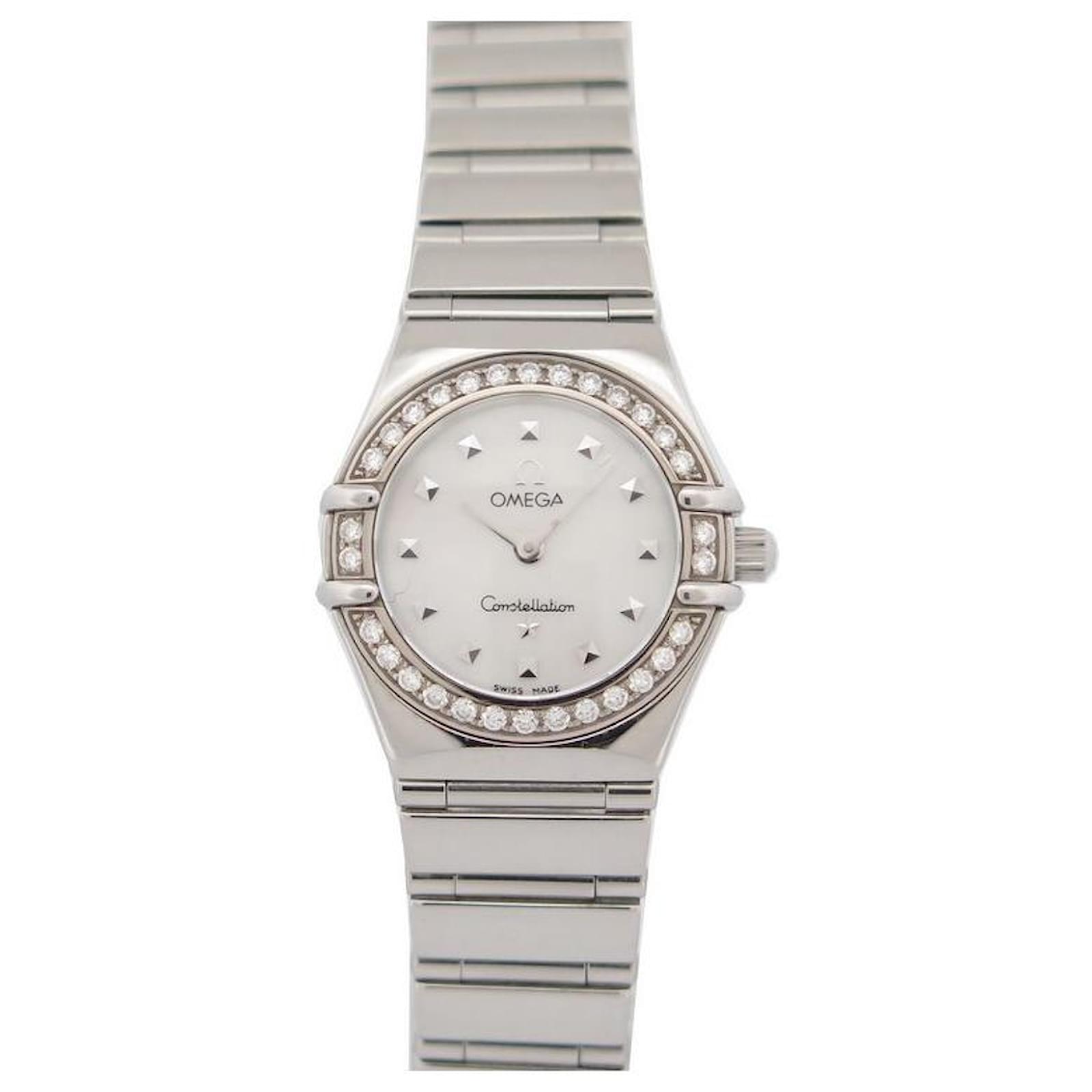 OMEGA CONSTELLATION WATCH 6563/875 STEEL DIAMONDS 23 MM QUARTZ