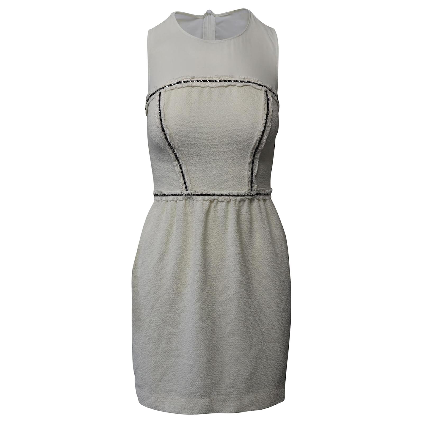 sandro hollywood mesh dress Sandro Rhinestone-Embellished Mesh Dress in Black