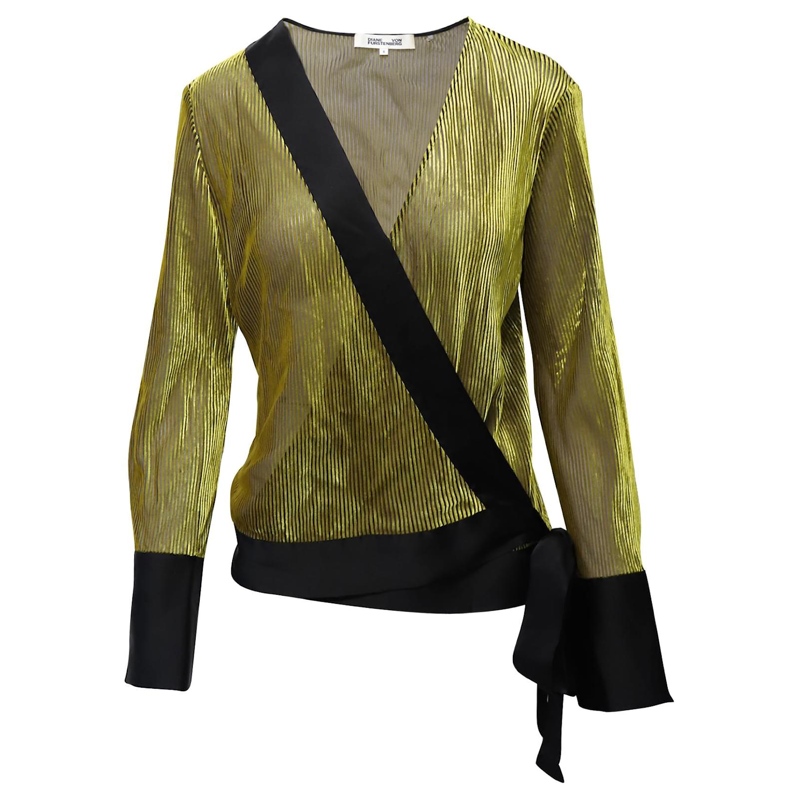 dvf wrap blouse