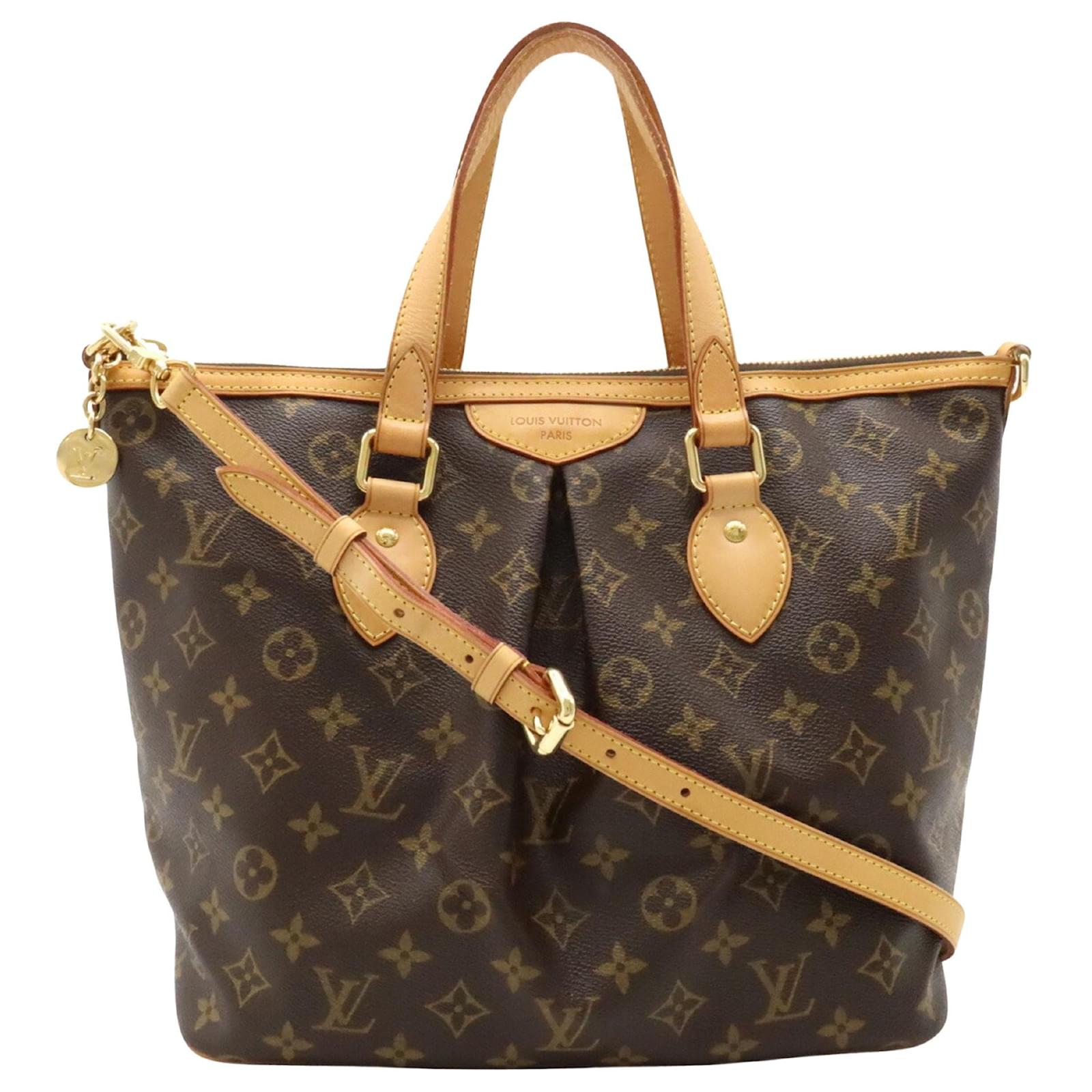 LOUIS VUITTON Donna Palermo Bag in Tela in Marrone