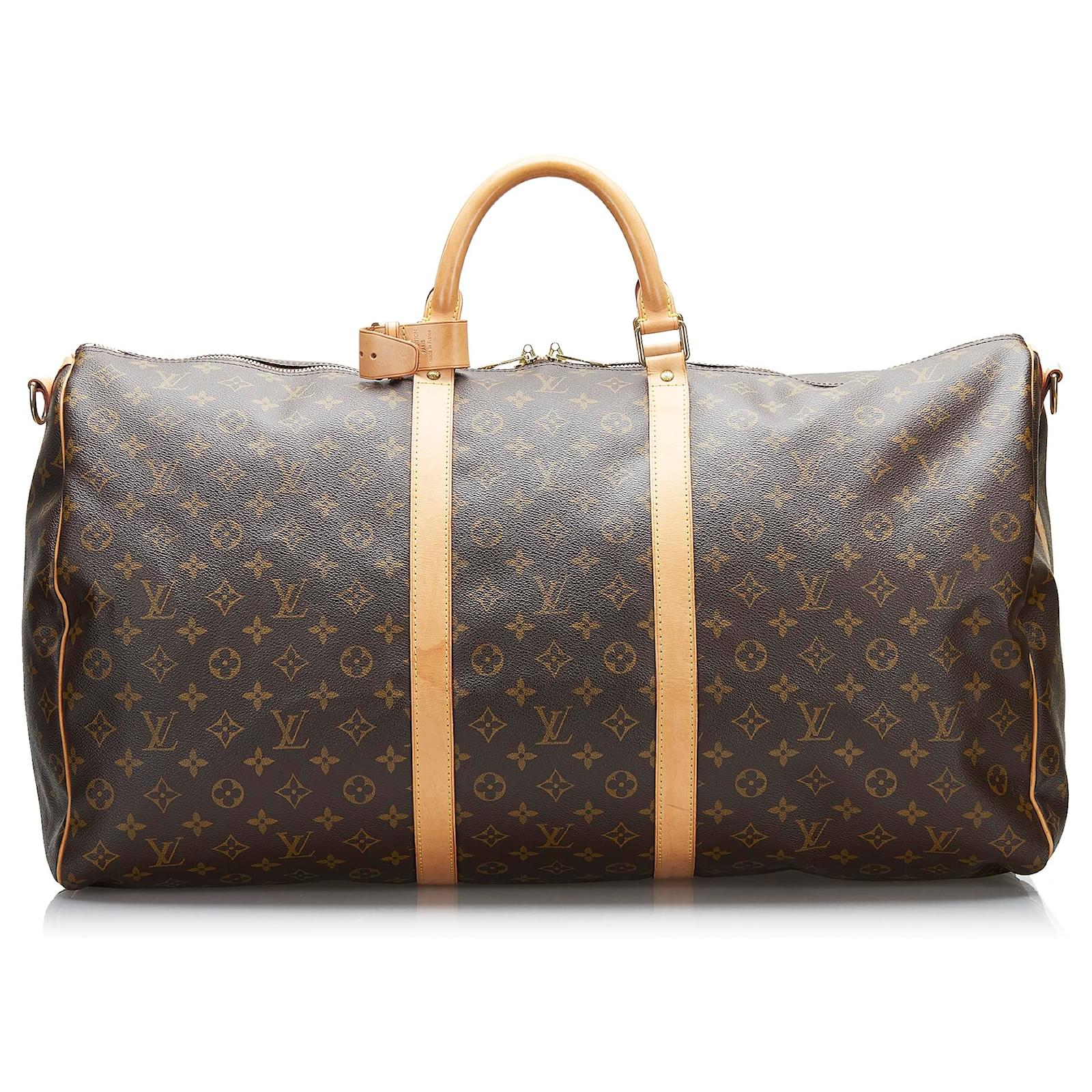 Louis Vuitton Brown Monogram Keepall Bandouliere 60 Cloth ref