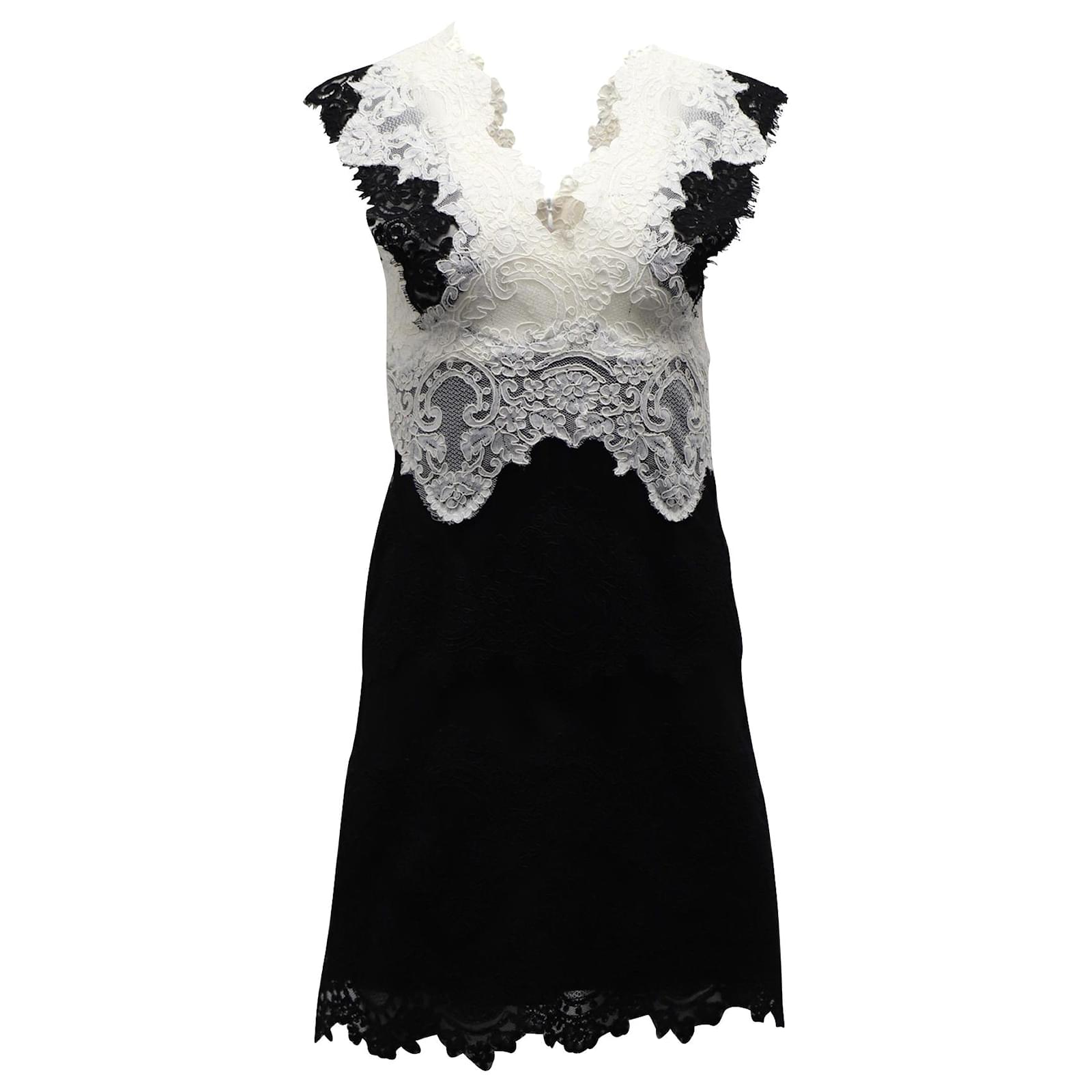 Sandro Butterfly Lace Mini Dress in Black Polyester ref.JC870980 (Sold) -  Joli Closet