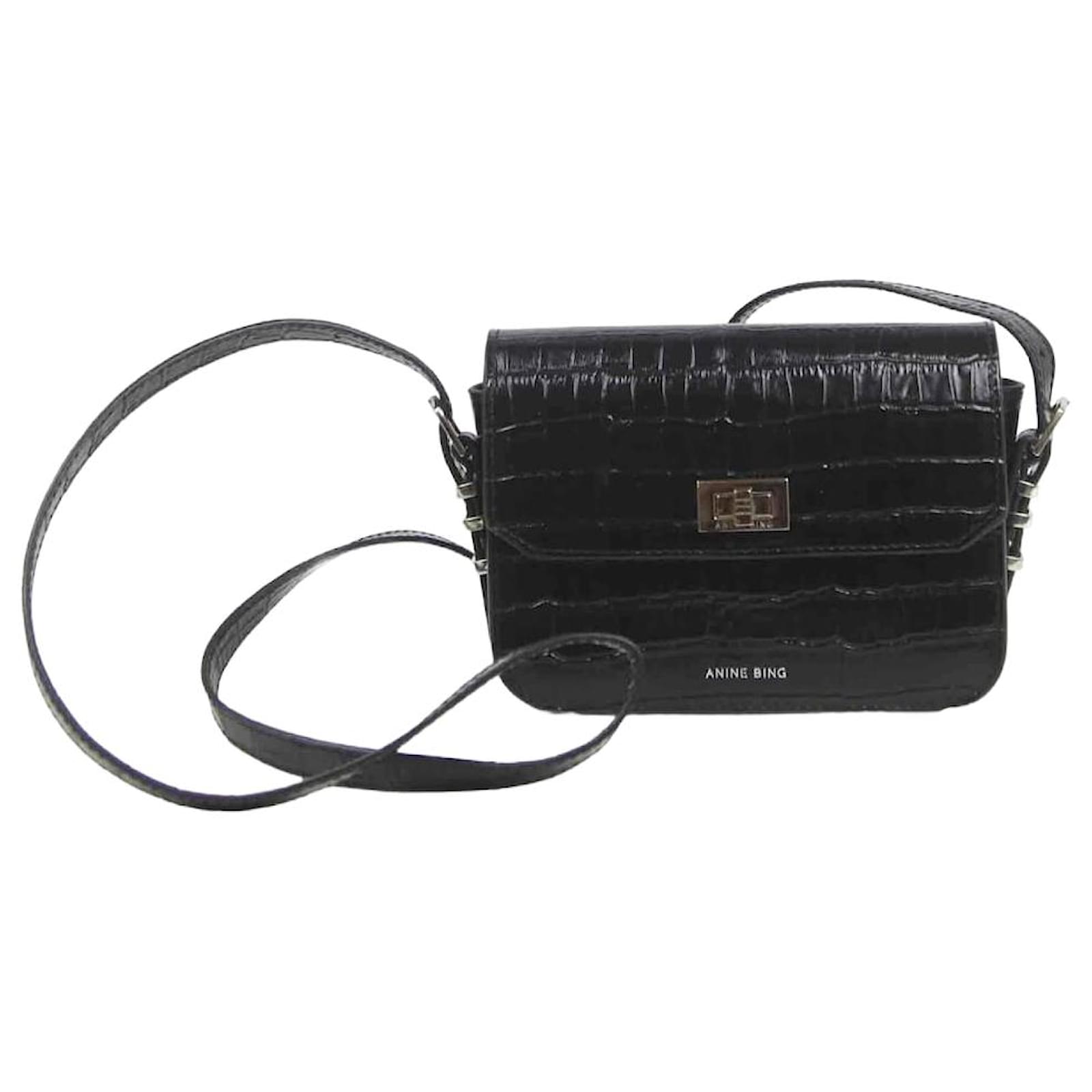 Anine Bing handbag Black Leather ref.871469 Joli Closet