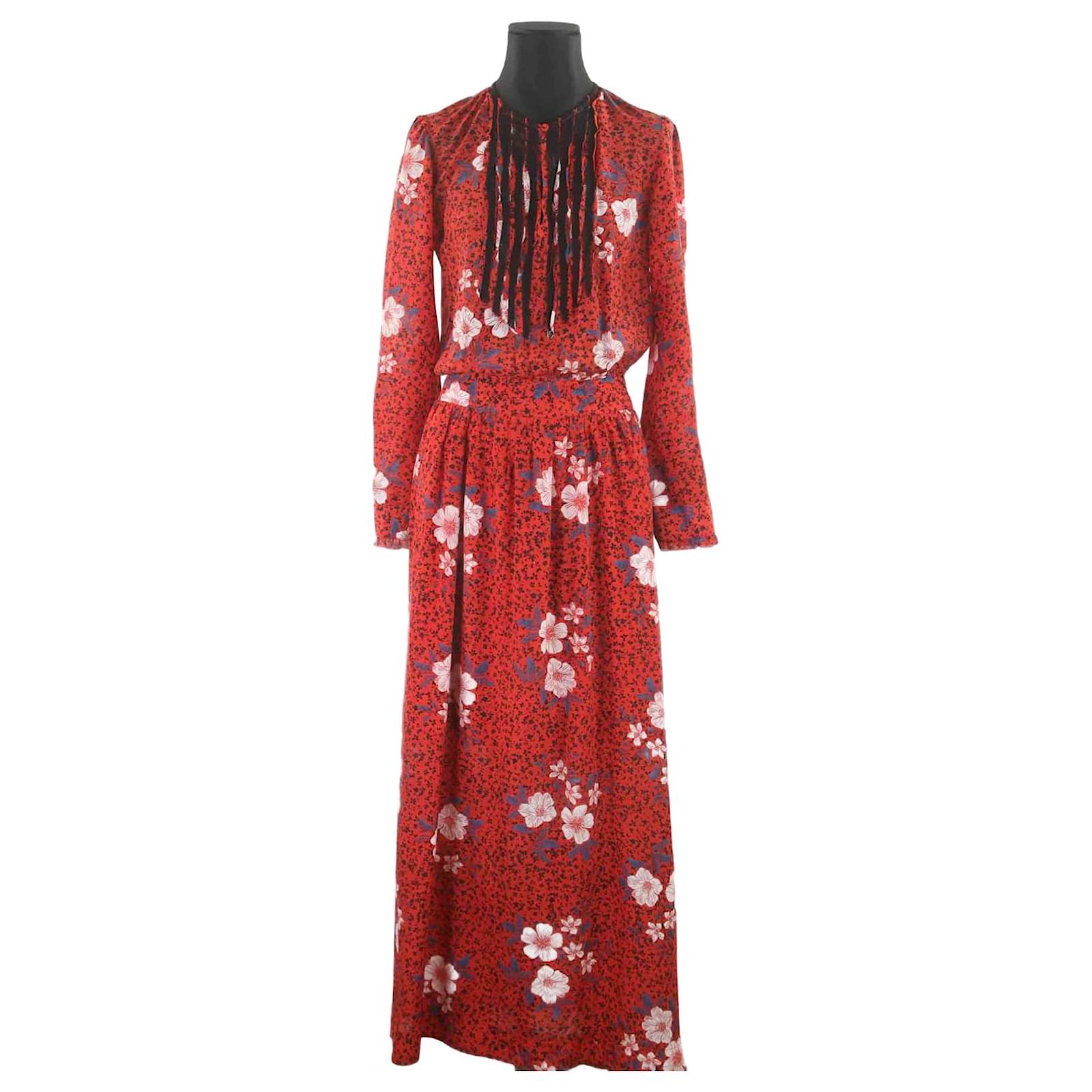 Robe Zadig Voltaire 34 Soie Rouge ref.871608 Joli Closet